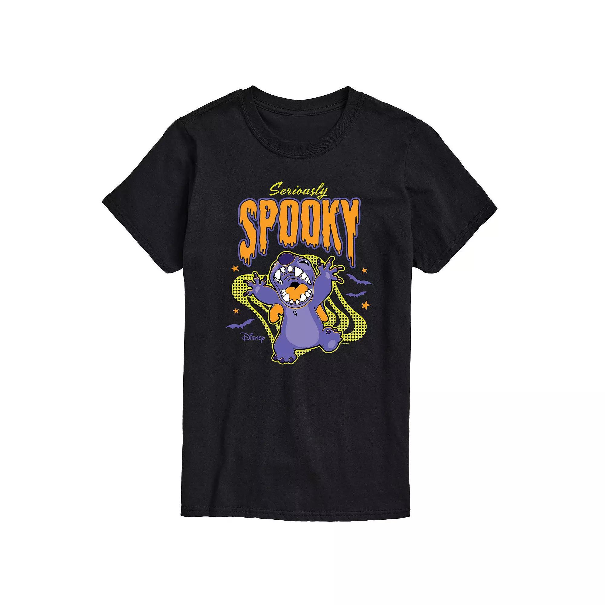 Disney's Lilo & Stitch Big & Tall Seriously Spooky Graphic Tee, Men's, Size: XL Tall, Black Product Image