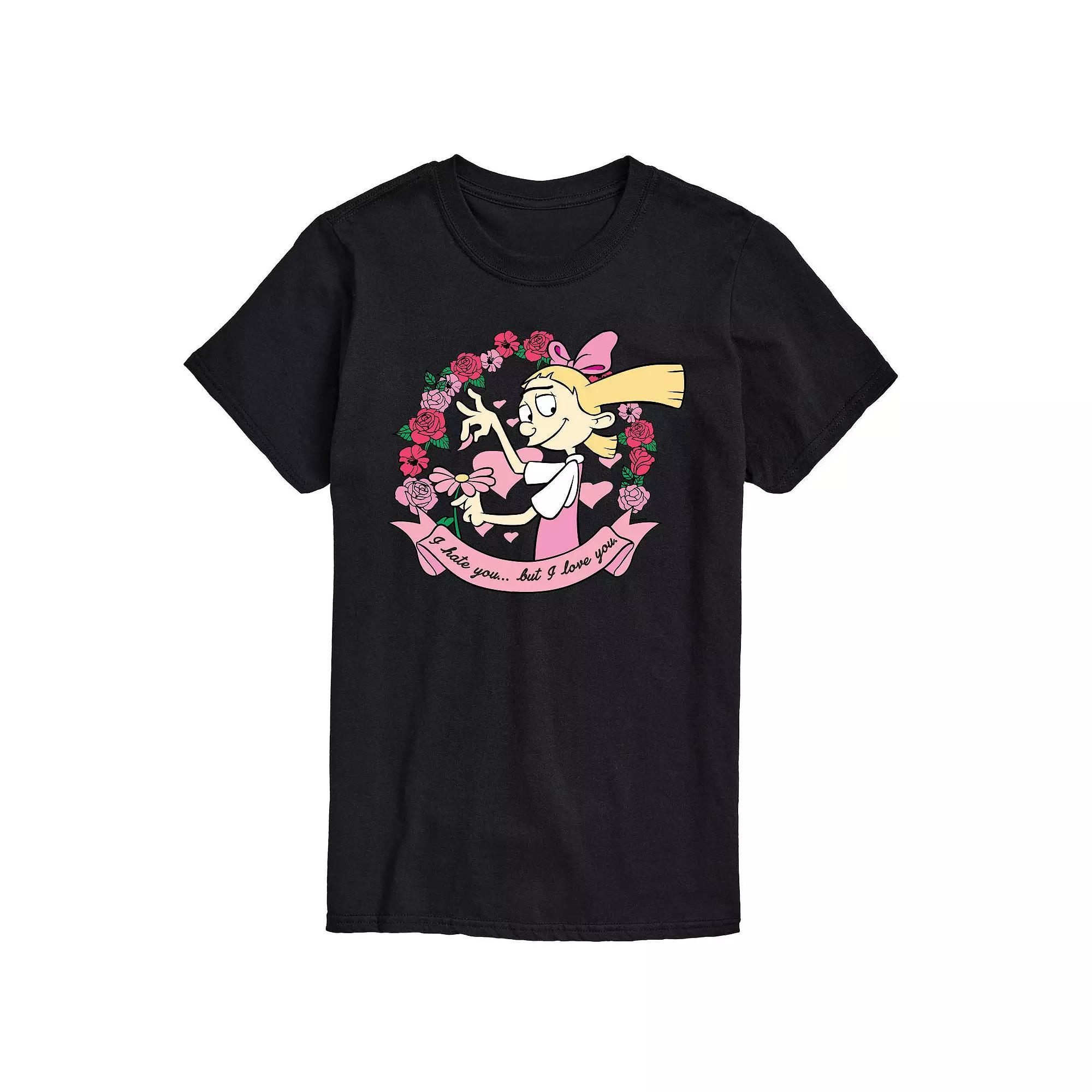 Big & Tall Hey Arnold! Helgas Love And Hate Graphic Tee, Mens Product Image