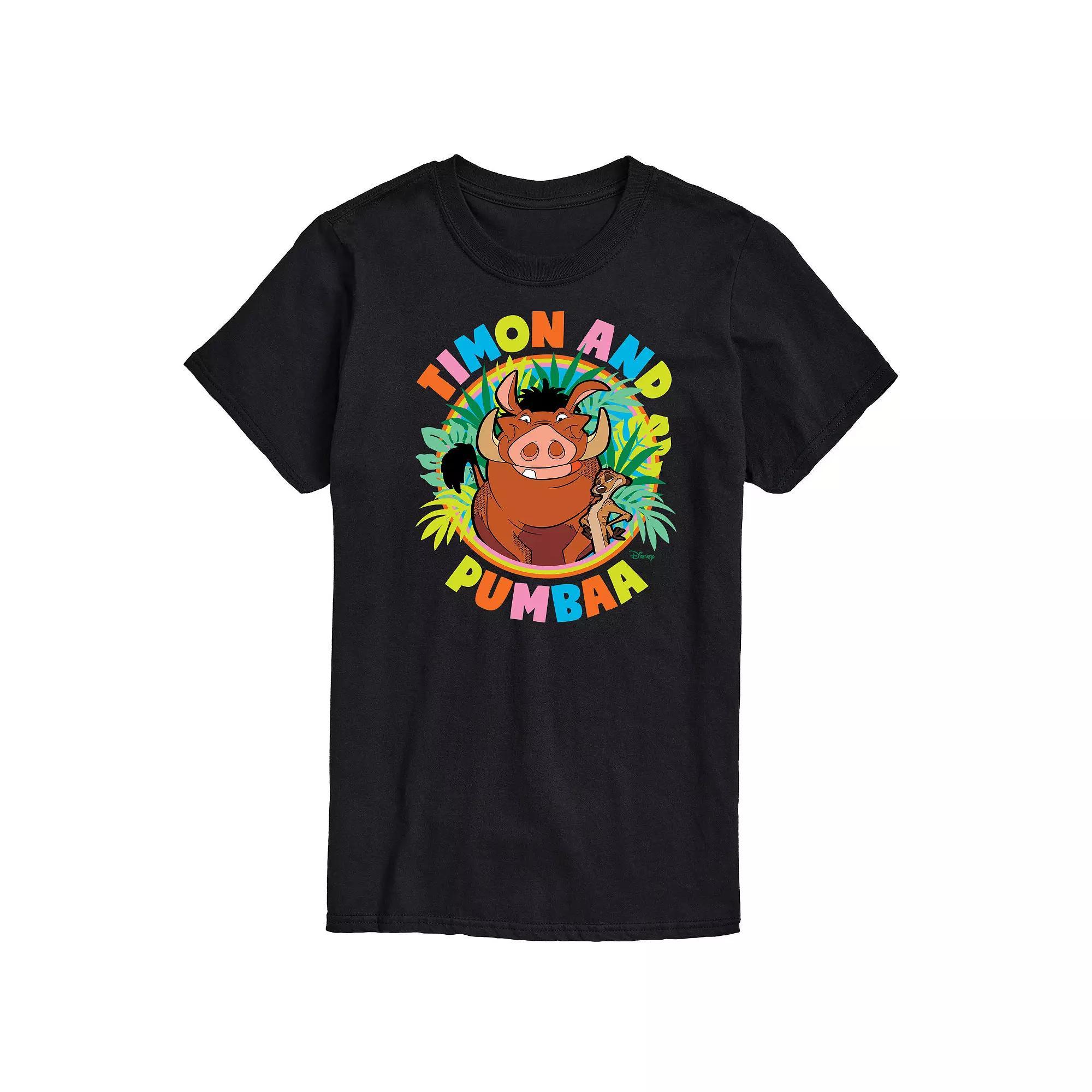 Disneys The Lion King Timon And Pumba Mens Graphic Tee Product Image
