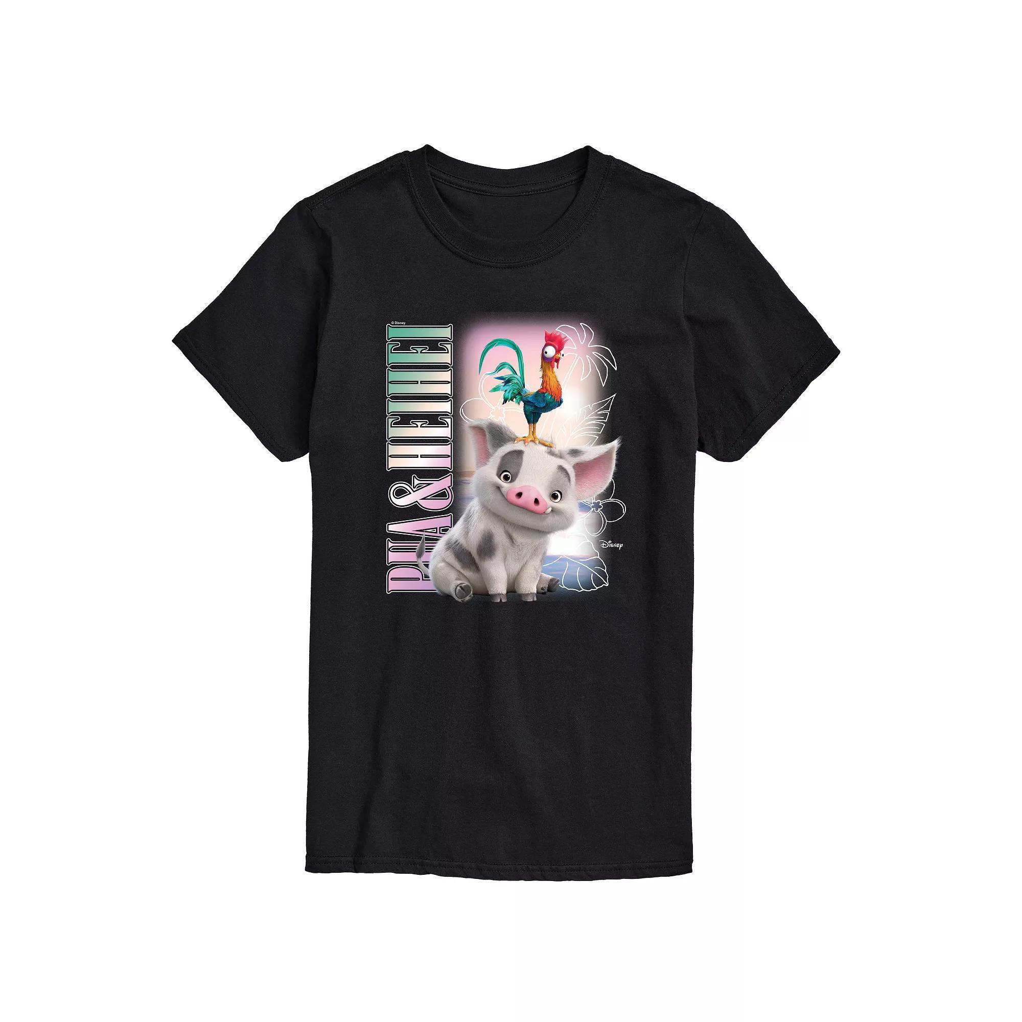 Disneys Moana 2 Mens Pua & Heihei Graphic Tee Product Image