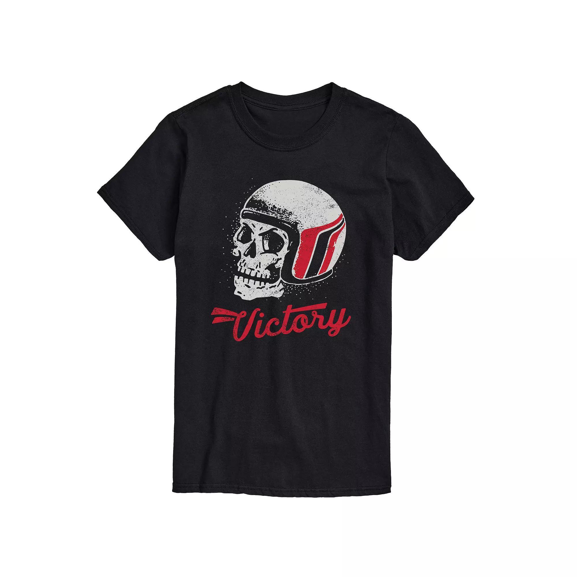 Men's Victory Skull Helmet Tee, Size: XXL, Black Product Image
