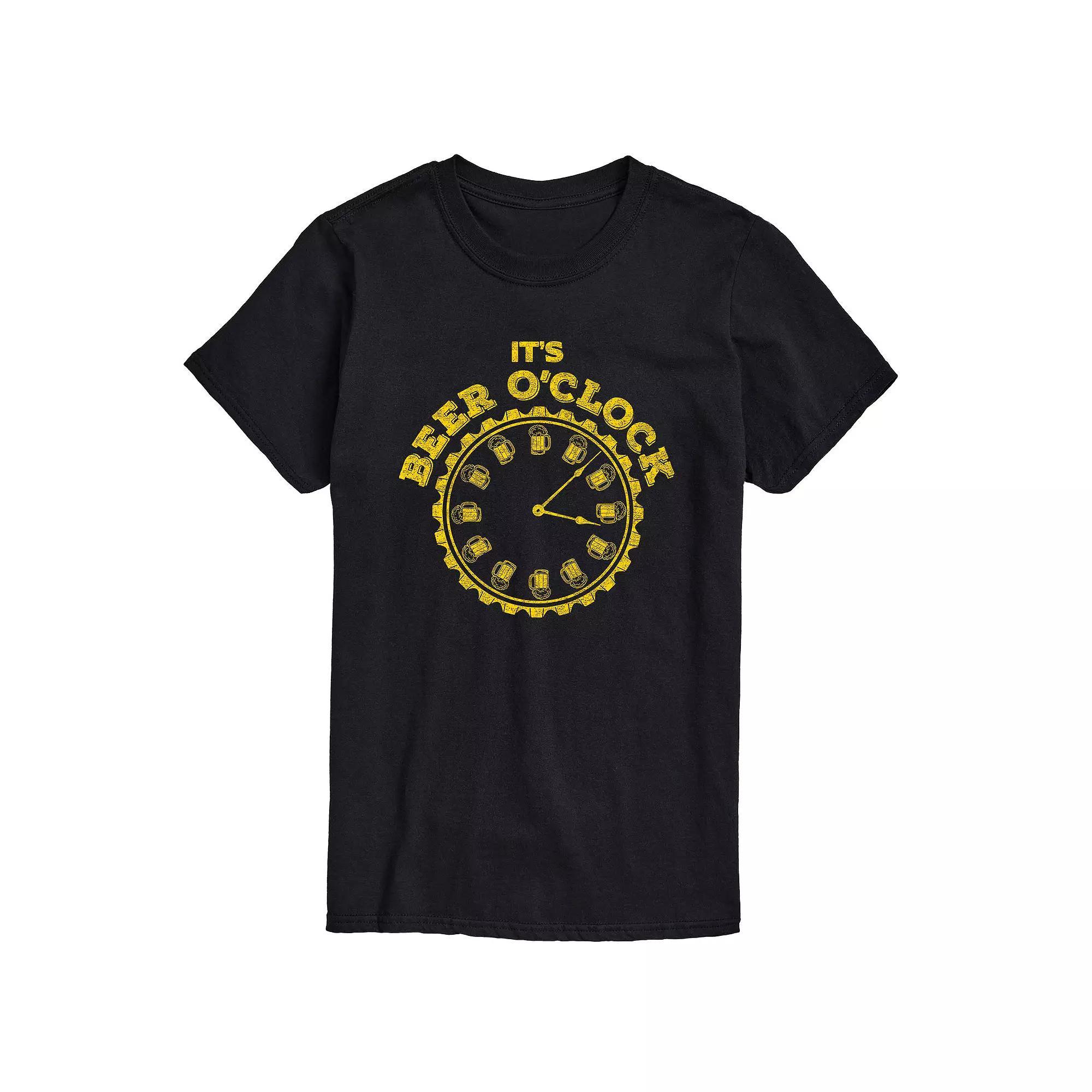 Big & Tall Its Beer OClock Graphic Tee, Mens Product Image