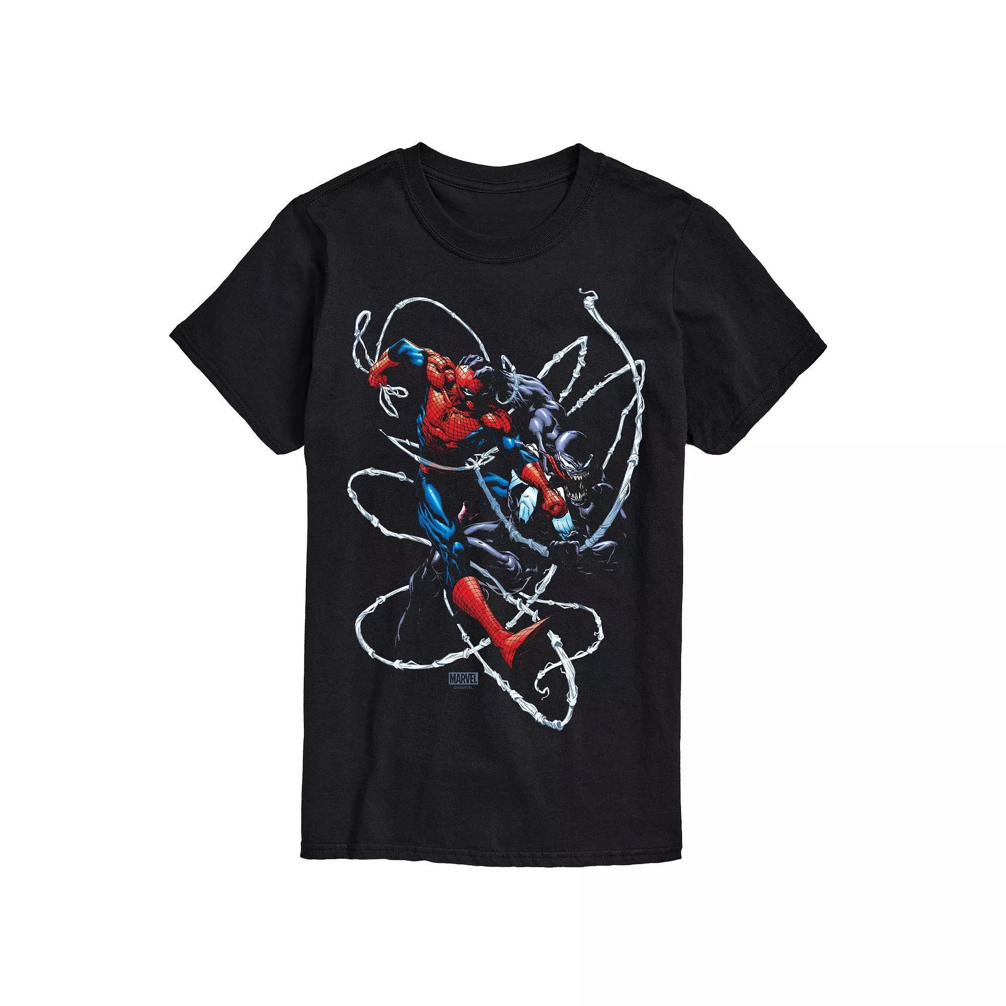 Mens Marvel Venom Vs Spider-Man Portrait Graphic Tee Product Image