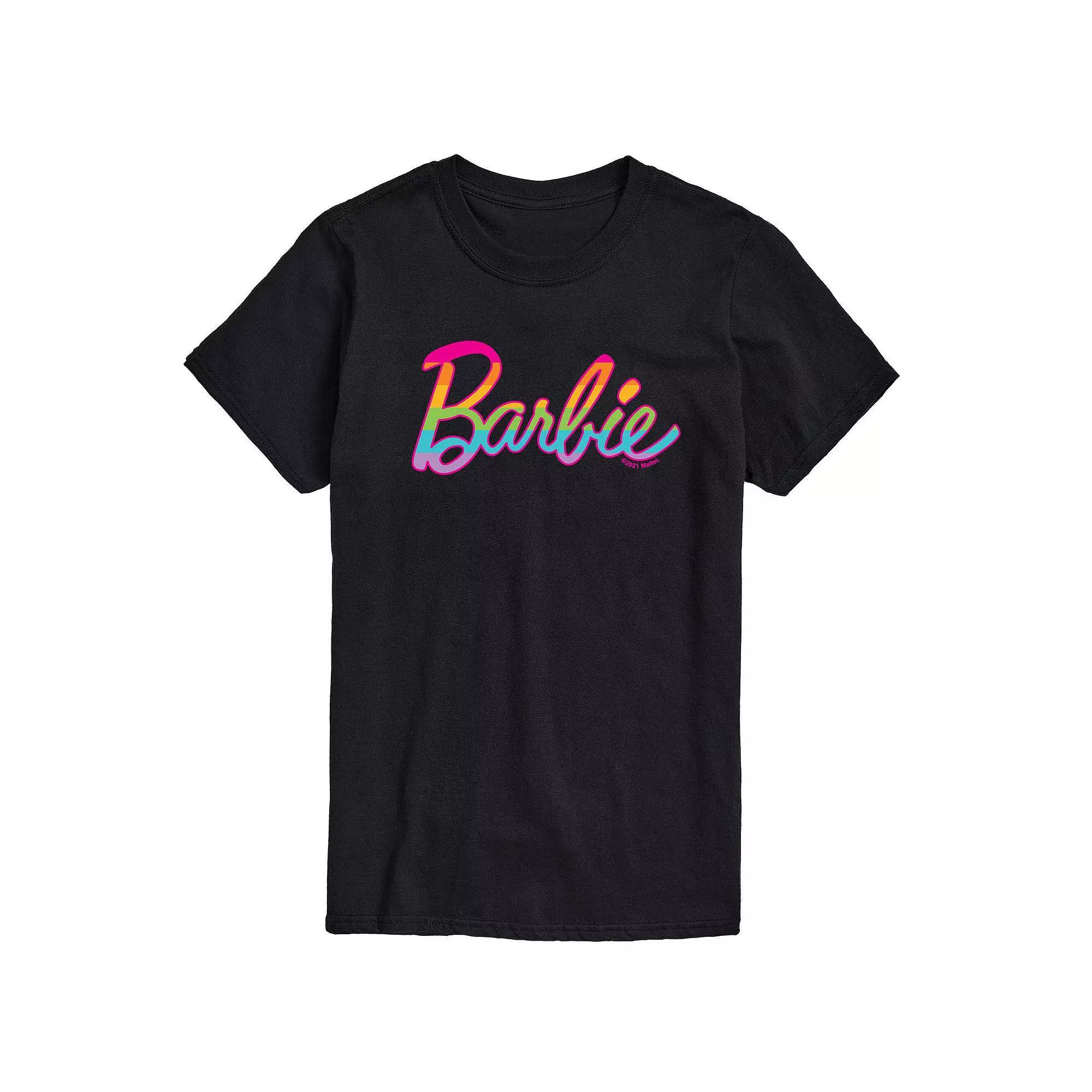 Men's Barbie Pride Rainbow Tee, Size: XXL, Black Product Image
