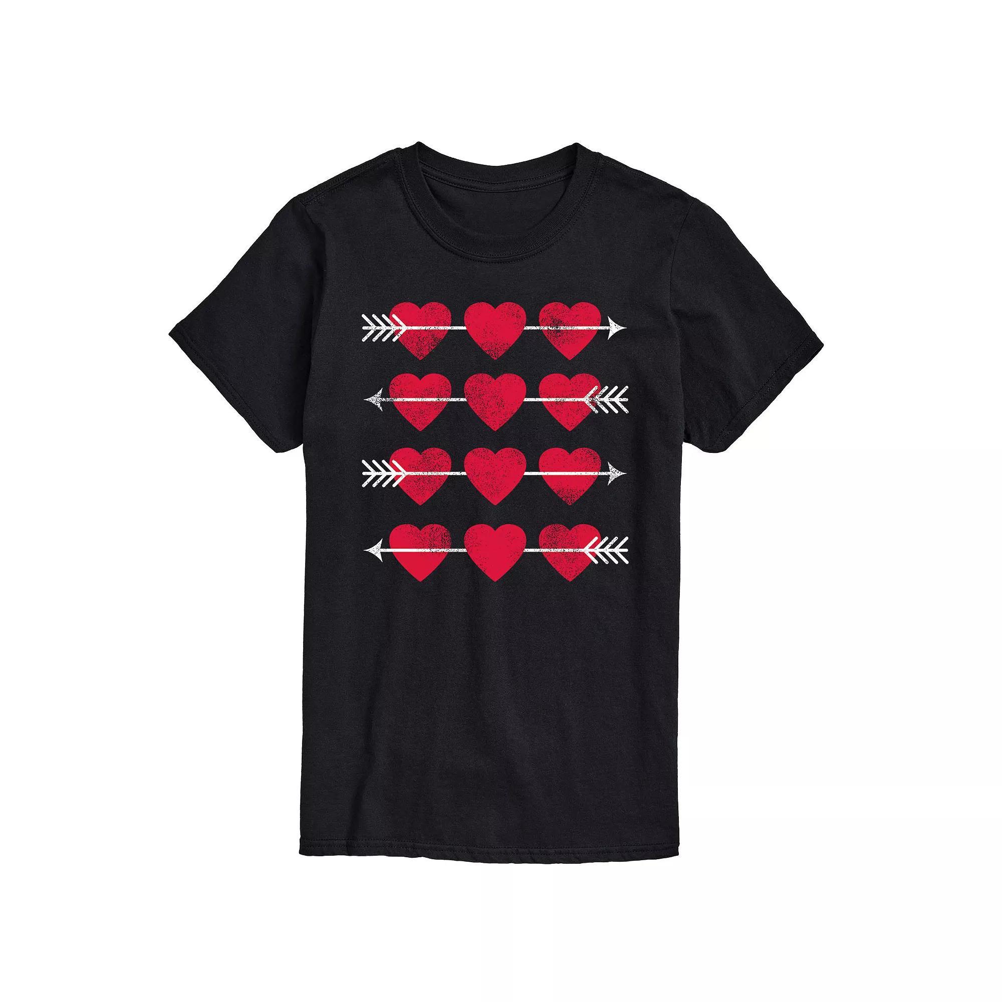 Mens Hearts And Arrow Grid Tee Product Image