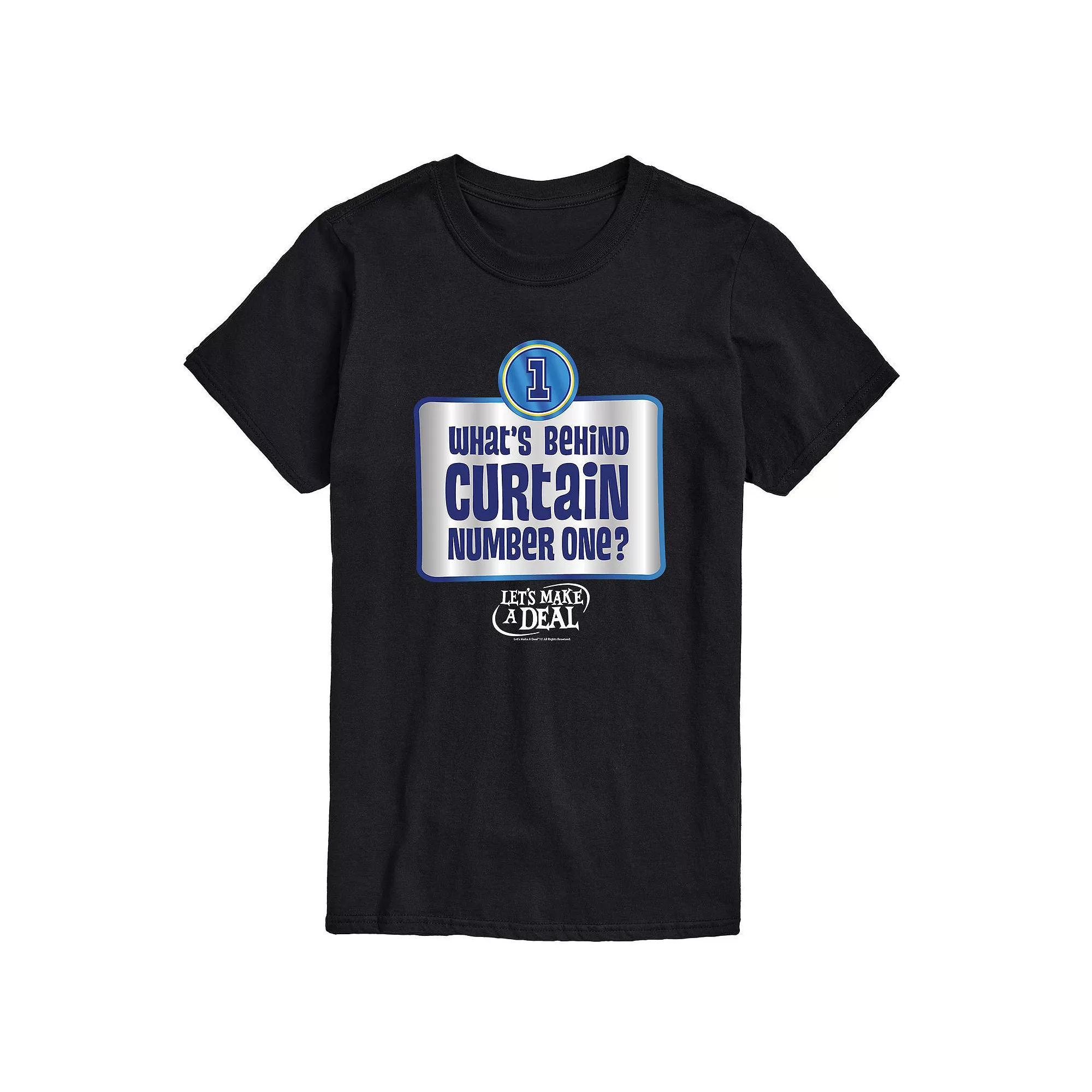 Mens Lets Make A Deal Curtain One Tee Product Image