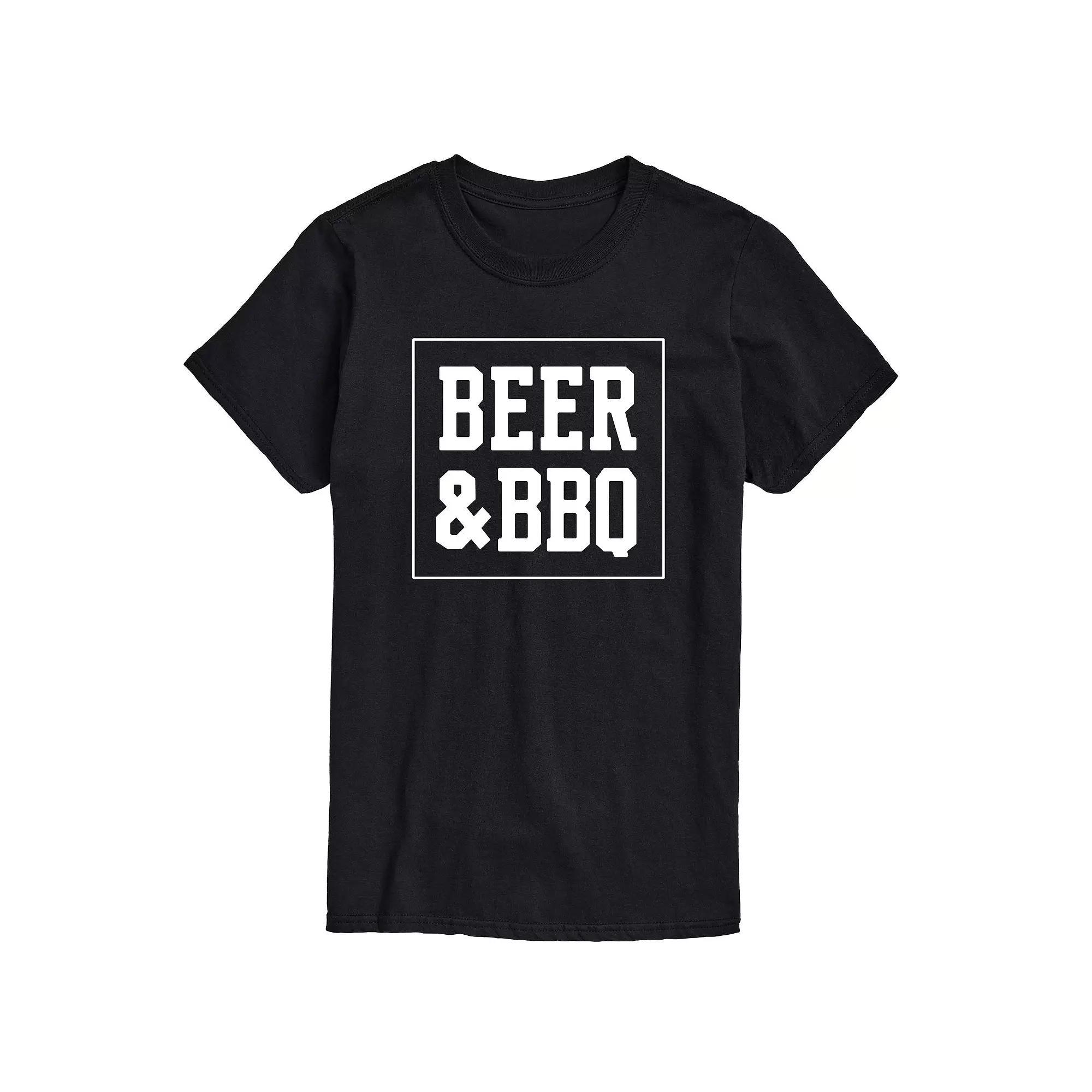 Mens Beer and BBQ Graphic Tee Product Image