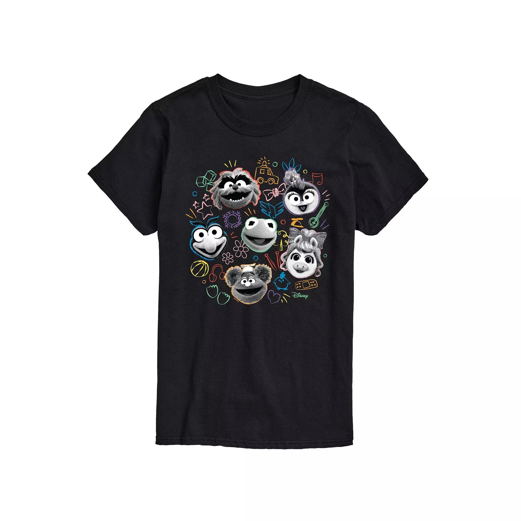 Disneys Muppet Babies Mens Faces Graphic Tee Product Image