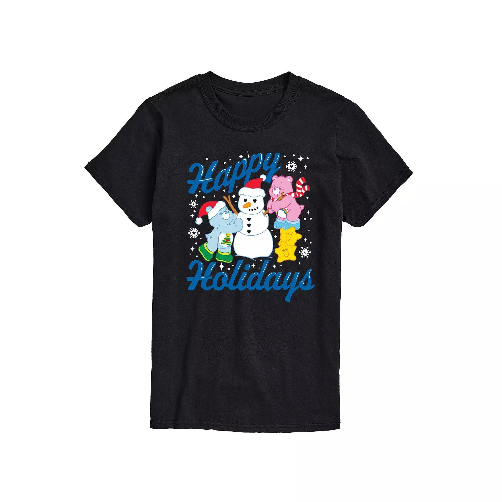 Men's Care Bears Happy Holidays Graphic Tee, Size: XL, Black Product Image