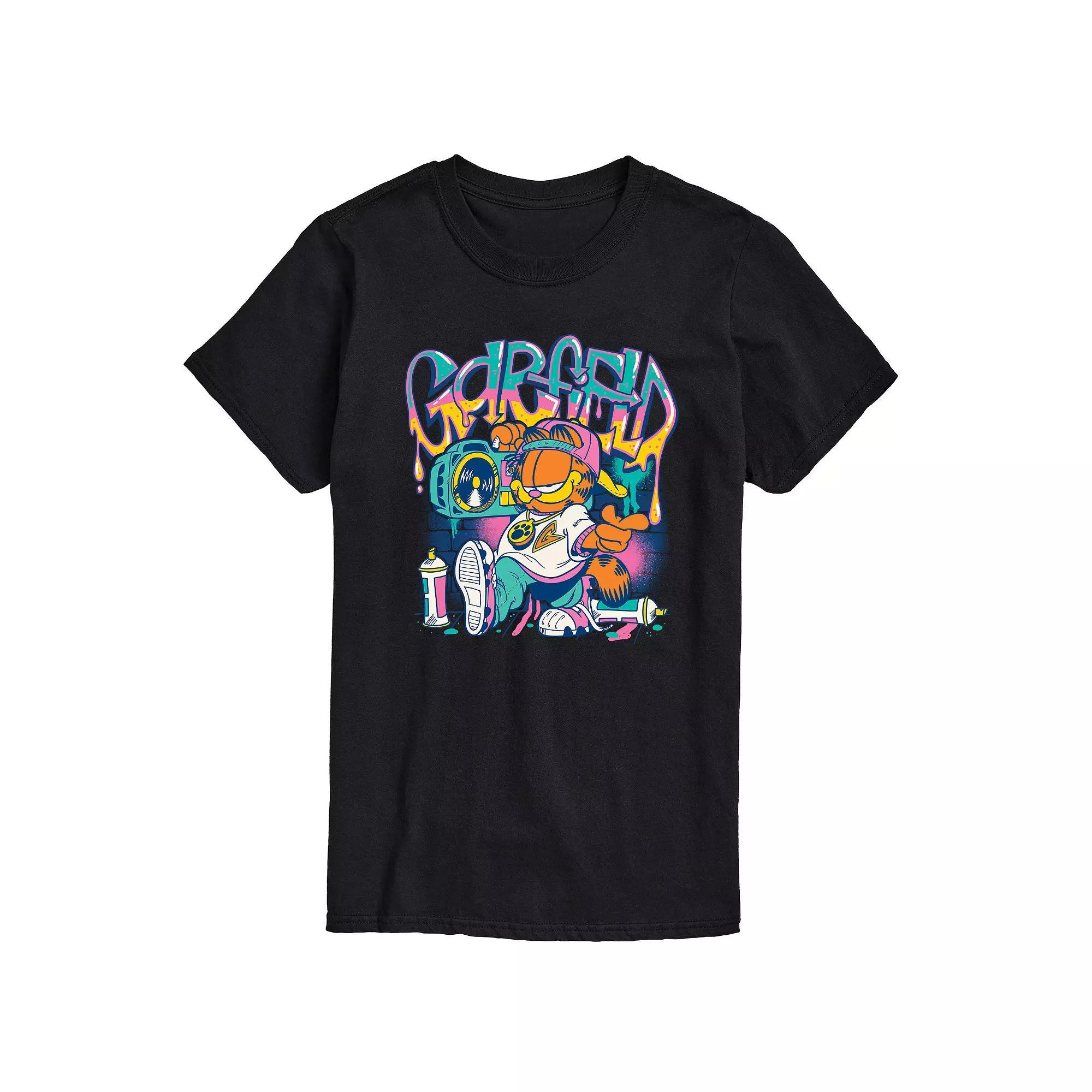 Big & Tall Garfield Graffiti Graphic Tee, Mens Product Image