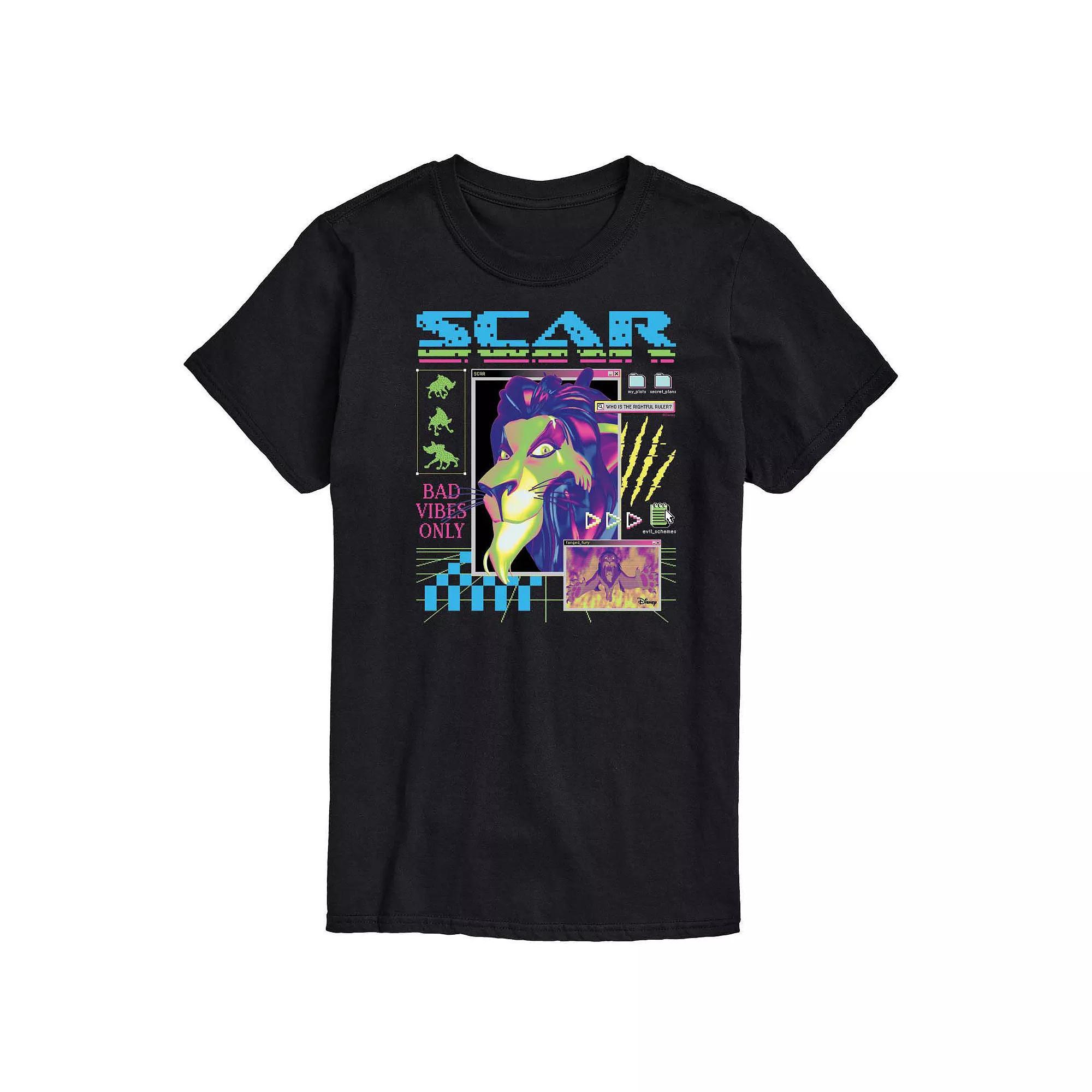 Disneys Villains Lion King Scar Mens Desktop Graphic Tee Product Image