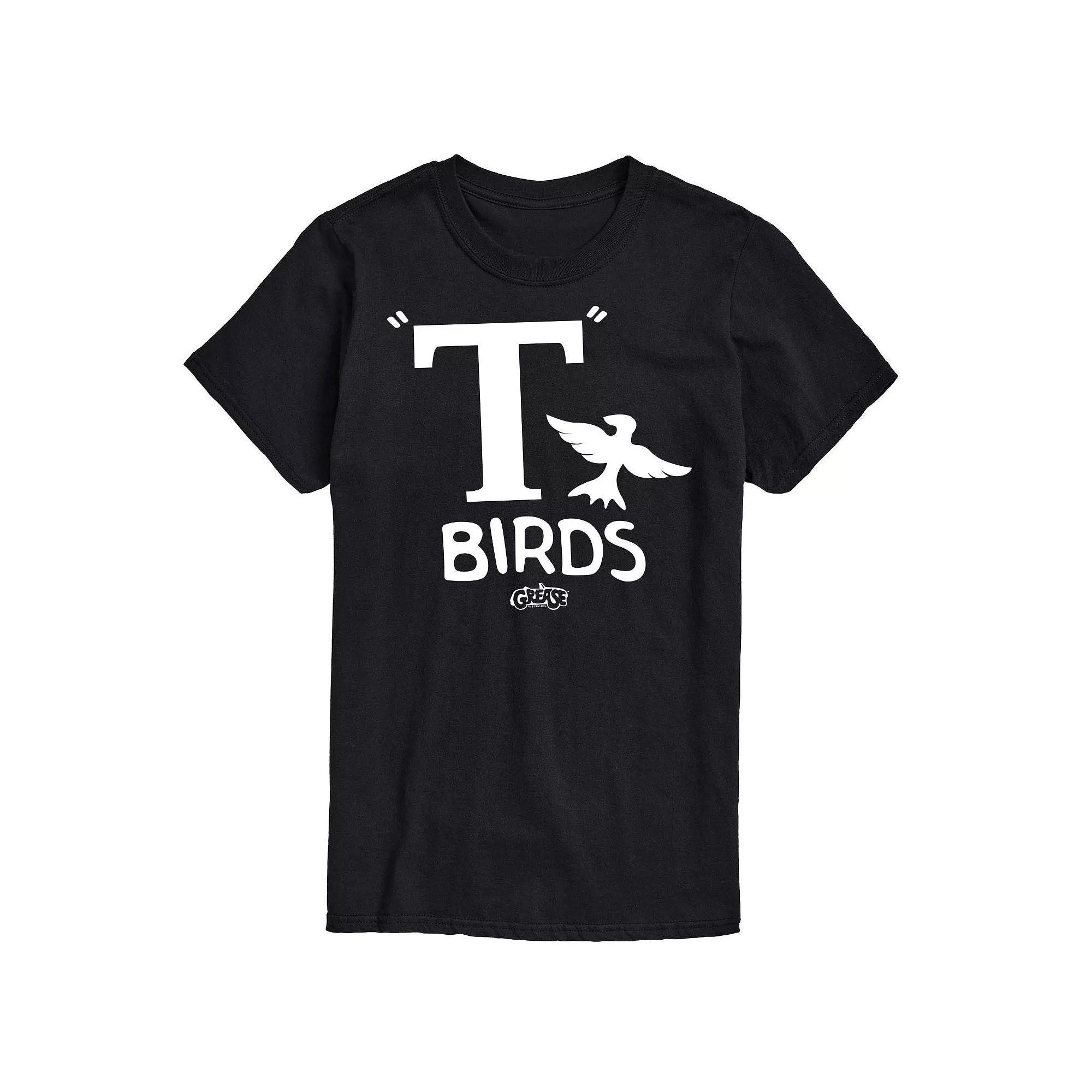 Men's Grease T Birds Graphic Tee, Size: XL, Black Product Image