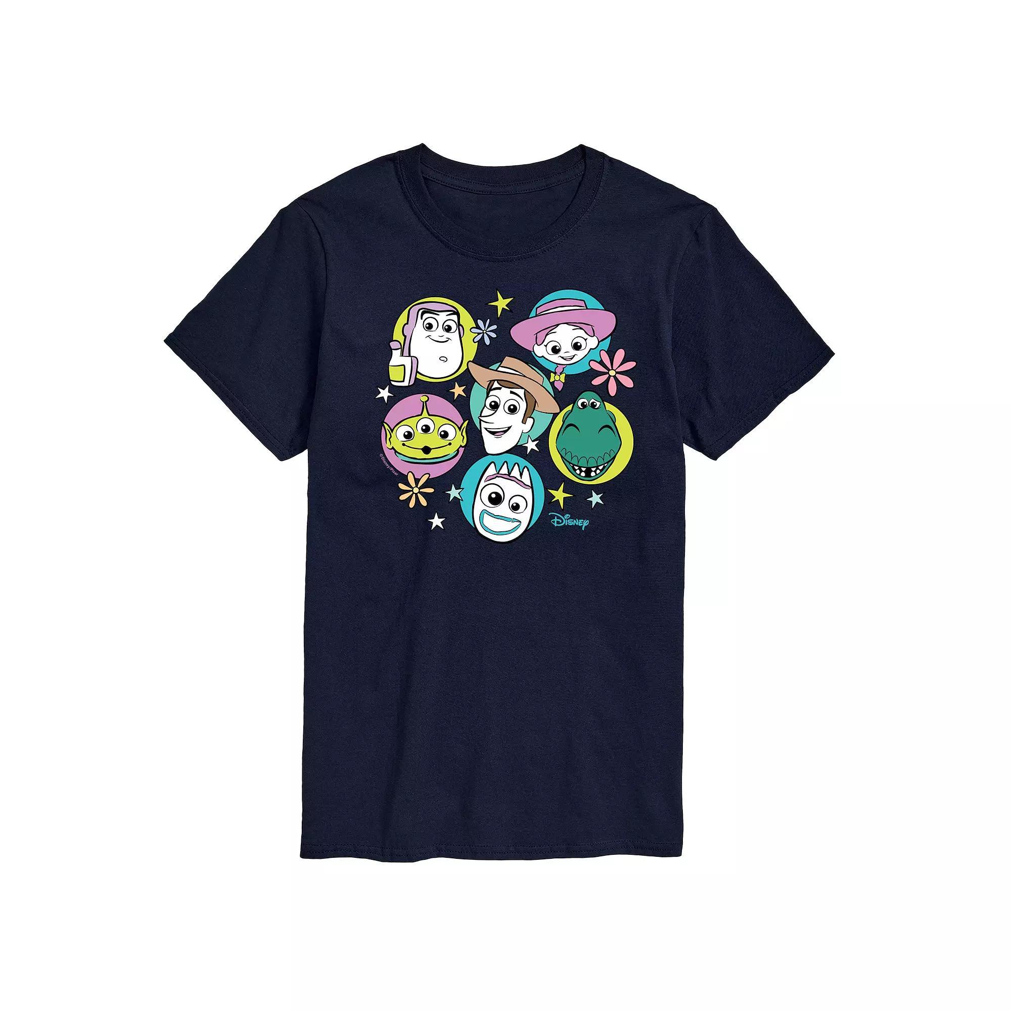 Disney / Pixar's Toy Story 4 Men's Group Grid Graphic Tee, Size: Medium, Ivory Product Image
