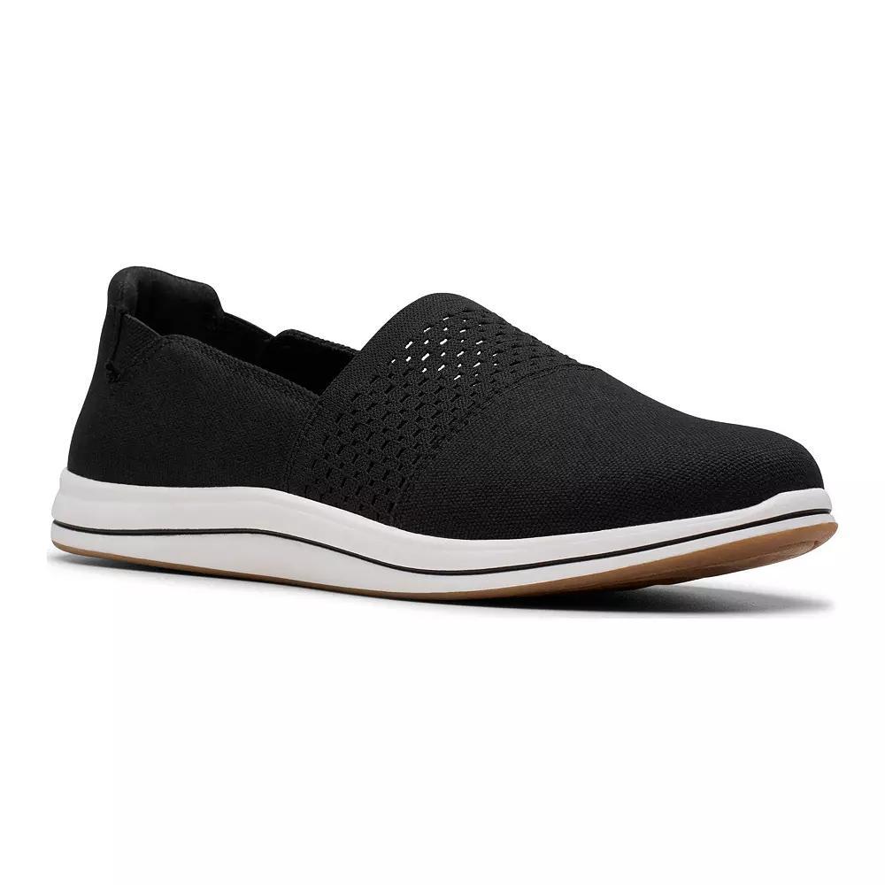 Clarks® Cloudstepper Breeze Vibe Women's Slip-On Shoes, Size: 7, Black Product Image