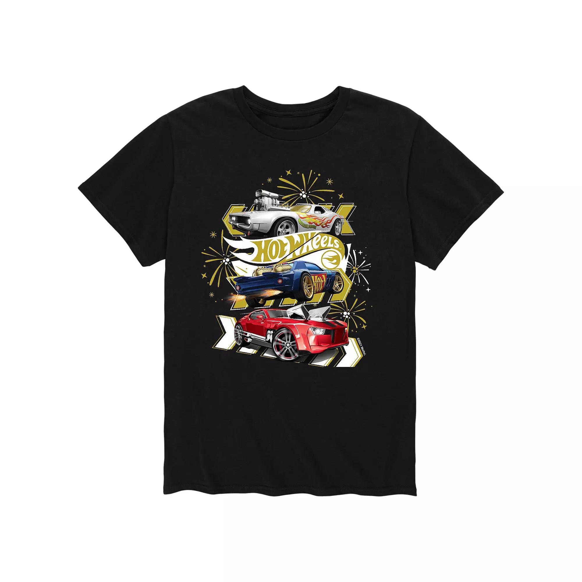 Mens Hot Wheels New Years Fireworks Tee Product Image
