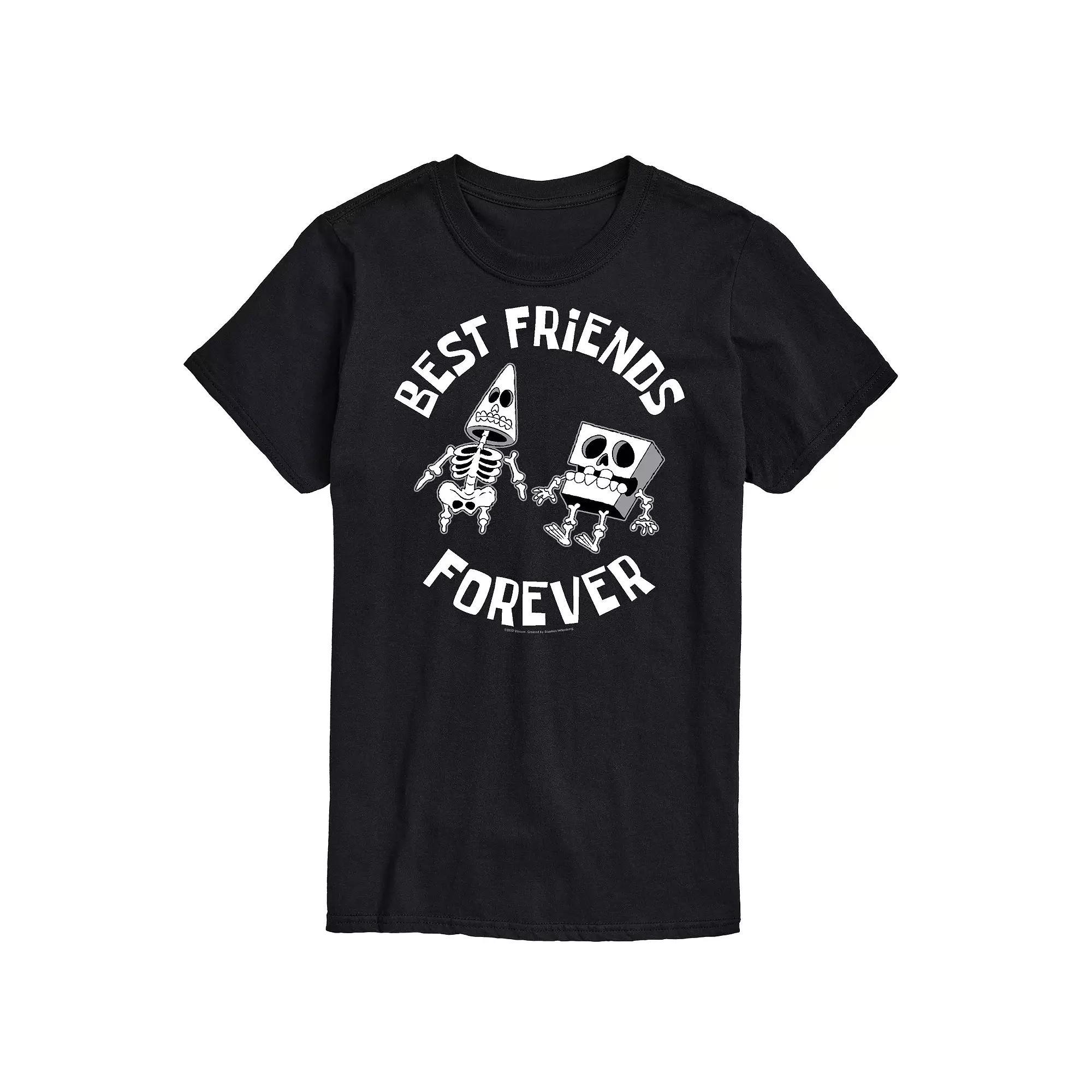 Big & Tall Spongebob Best Friends Forever Graphic Tee, Mens Product Image