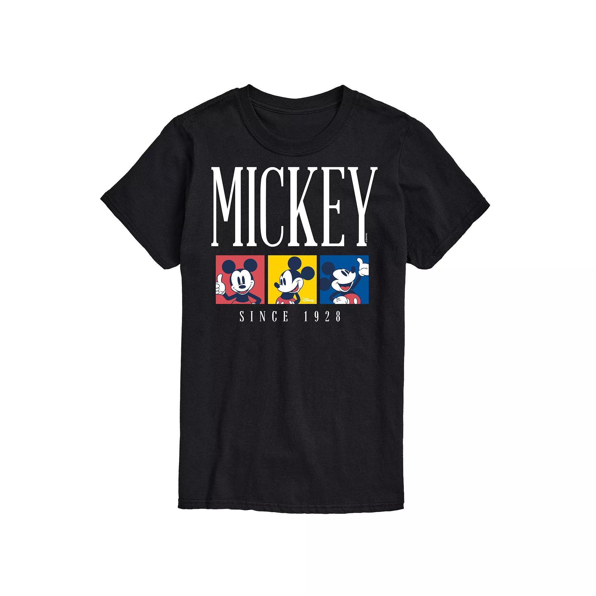 Disney's Mickey Mouse Big & Tall Color Block Graphic Tee, Men's, Size: XXL Tall, Black Product Image
