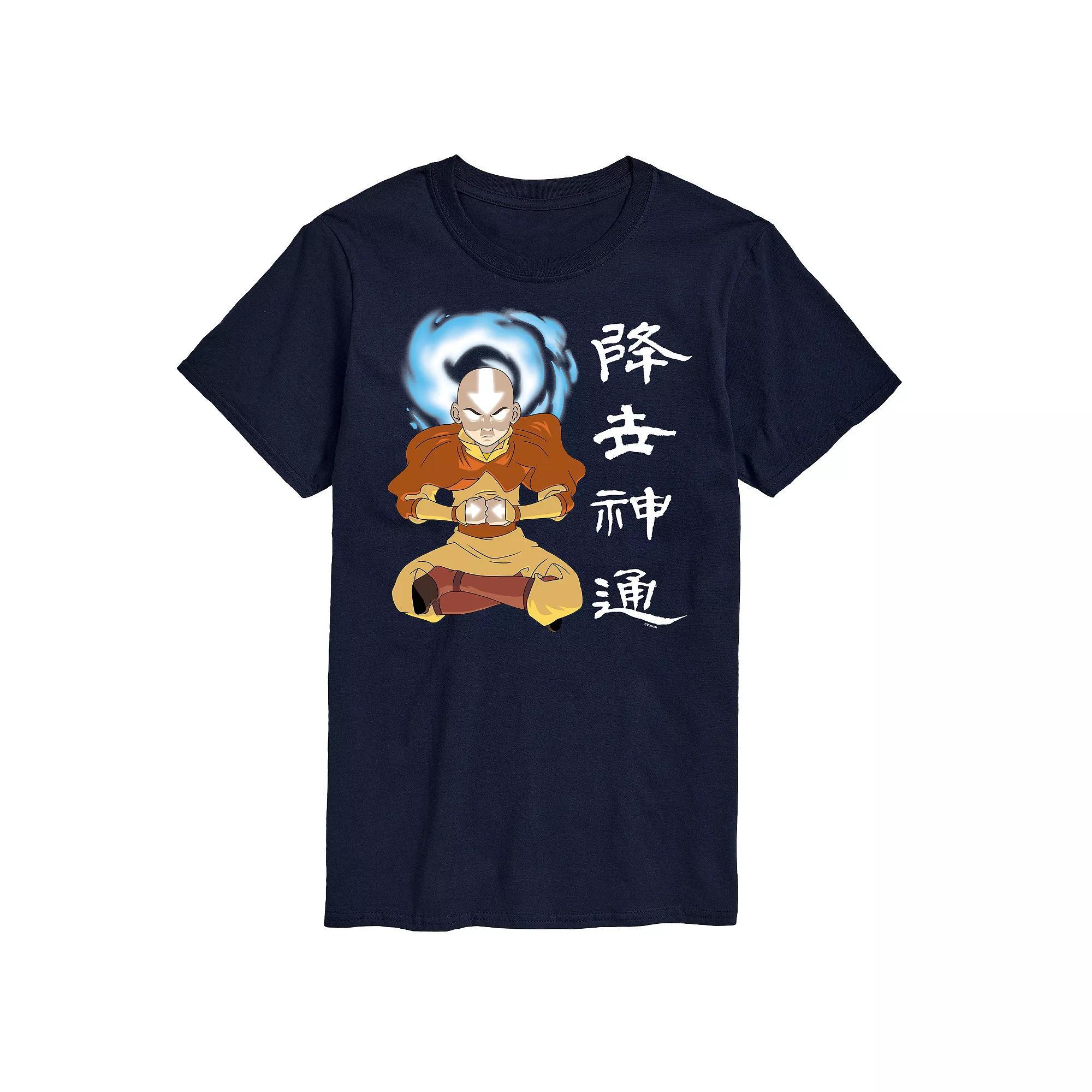 Big & Tall Avatar The Last Airbender AANG Graphic Tee, Mens Blue Product Image