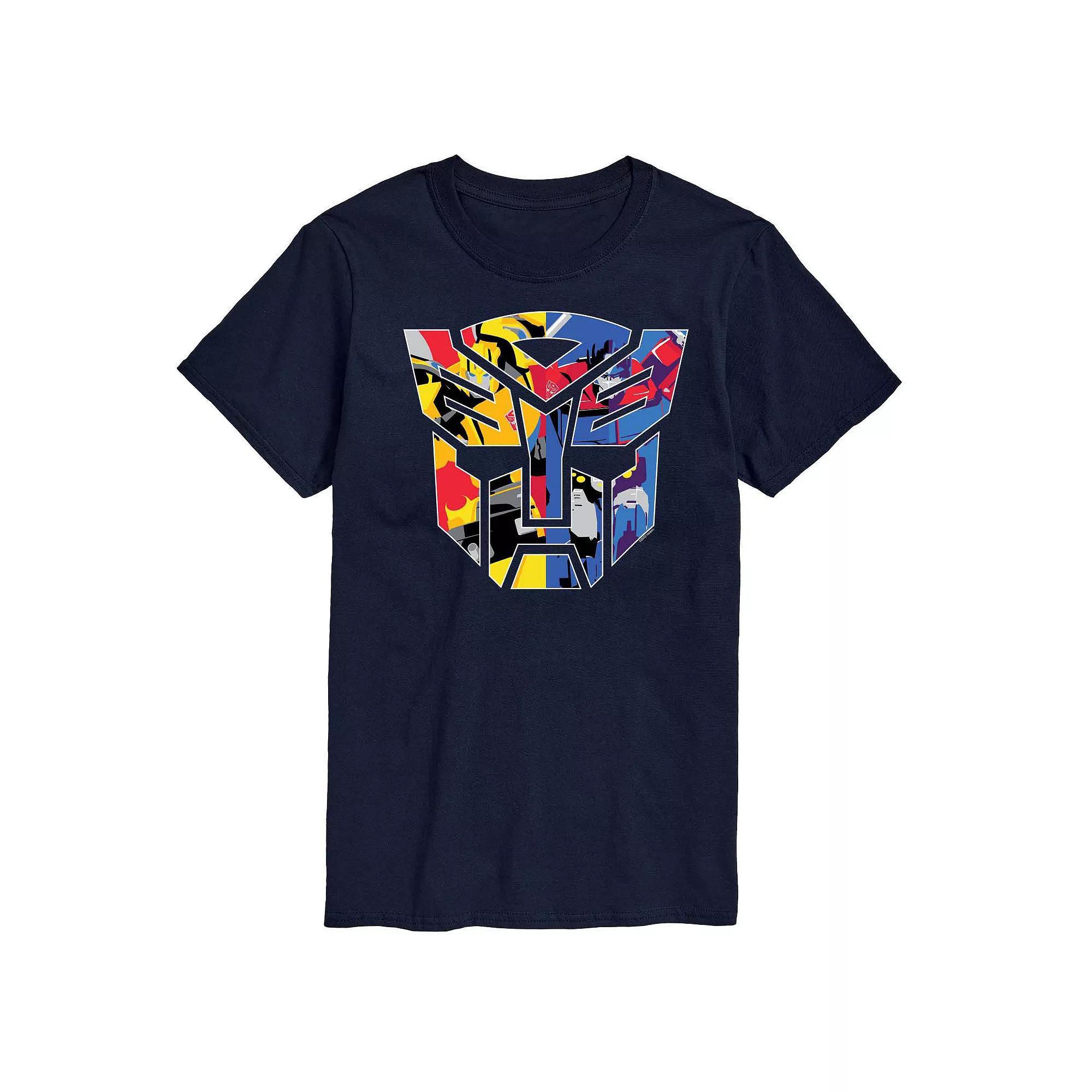 Mens Transformers Logo Graphic Tee Blue Product Image