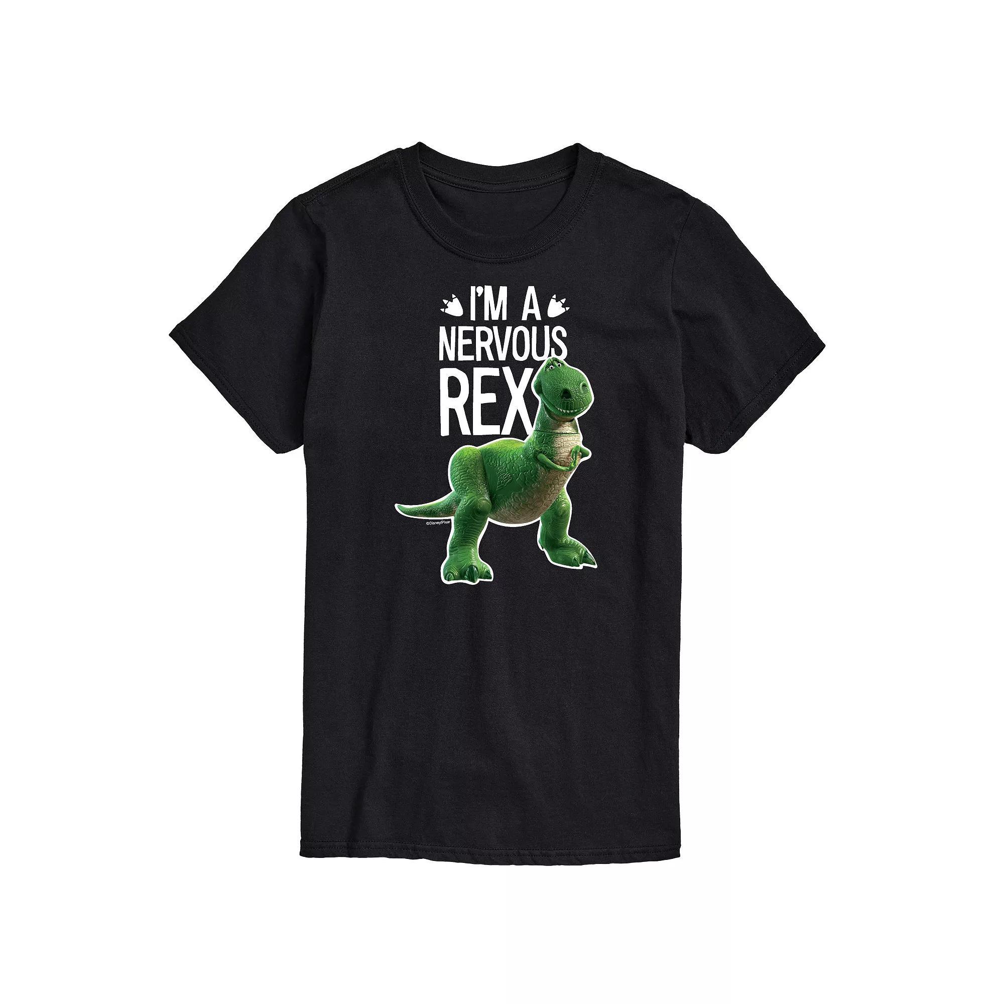Disney / Pixars Toy Story Big & Tall Nervous Rex Graphic Tee, Mens Product Image