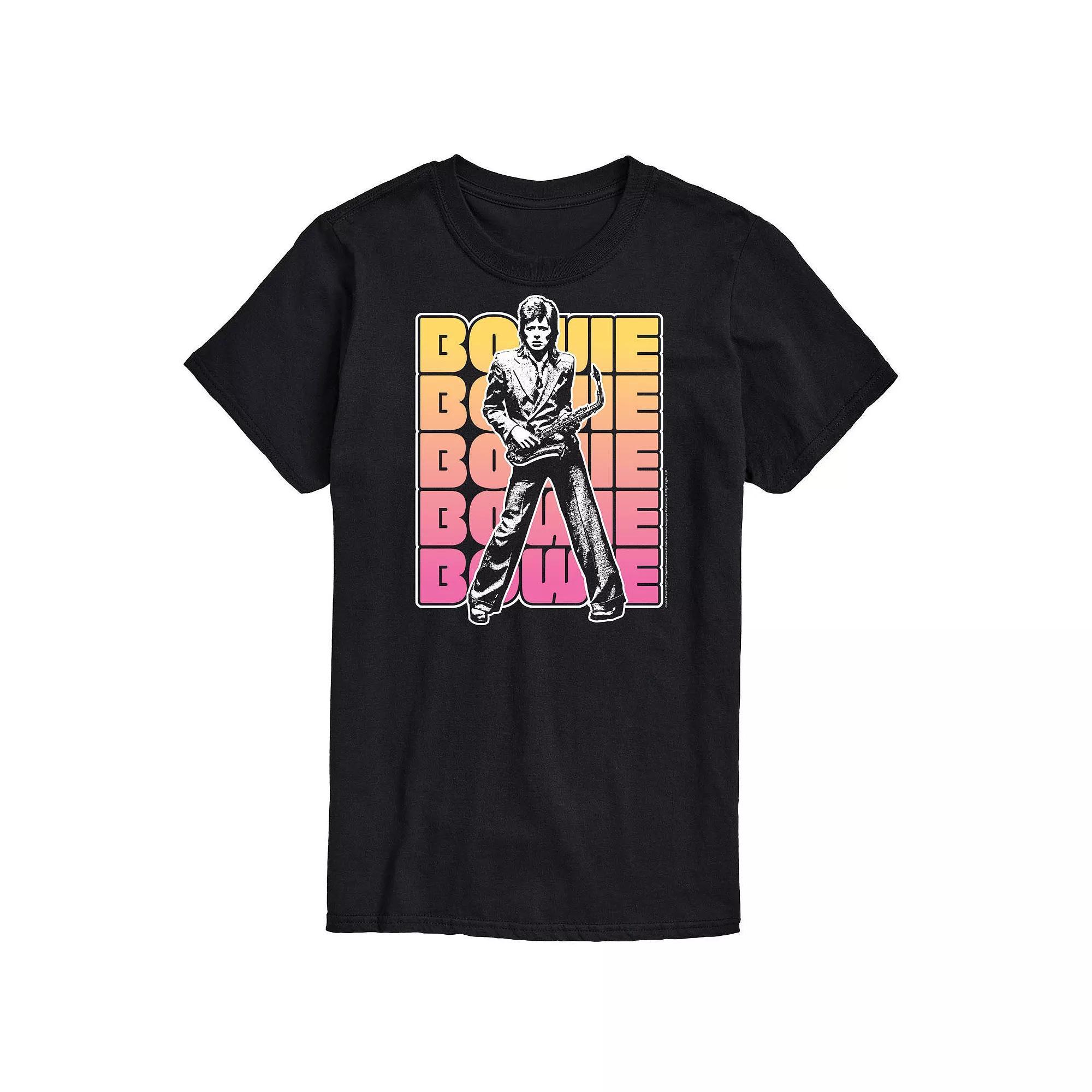 Big & Tall David Bowie Stacked Graphic Tee, Mens Product Image