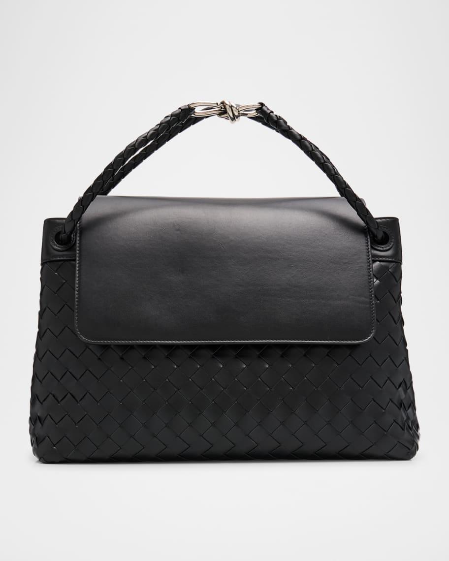 Men's Andiamo Medium Intrecciato Leather Messenger Bag Product Image