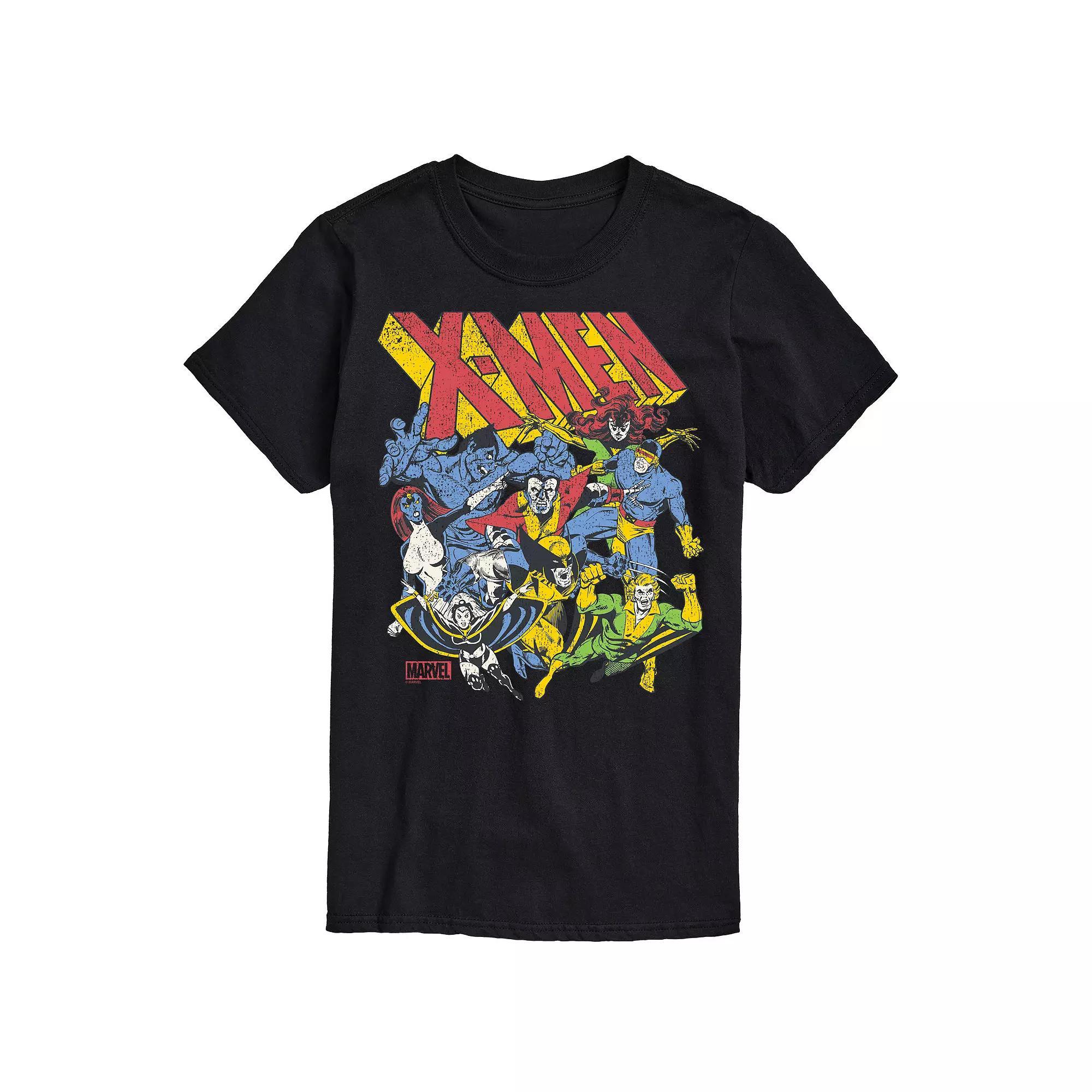 Big & Tall Marvel X-Men Group Retro Graphic Tee, Mens Product Image