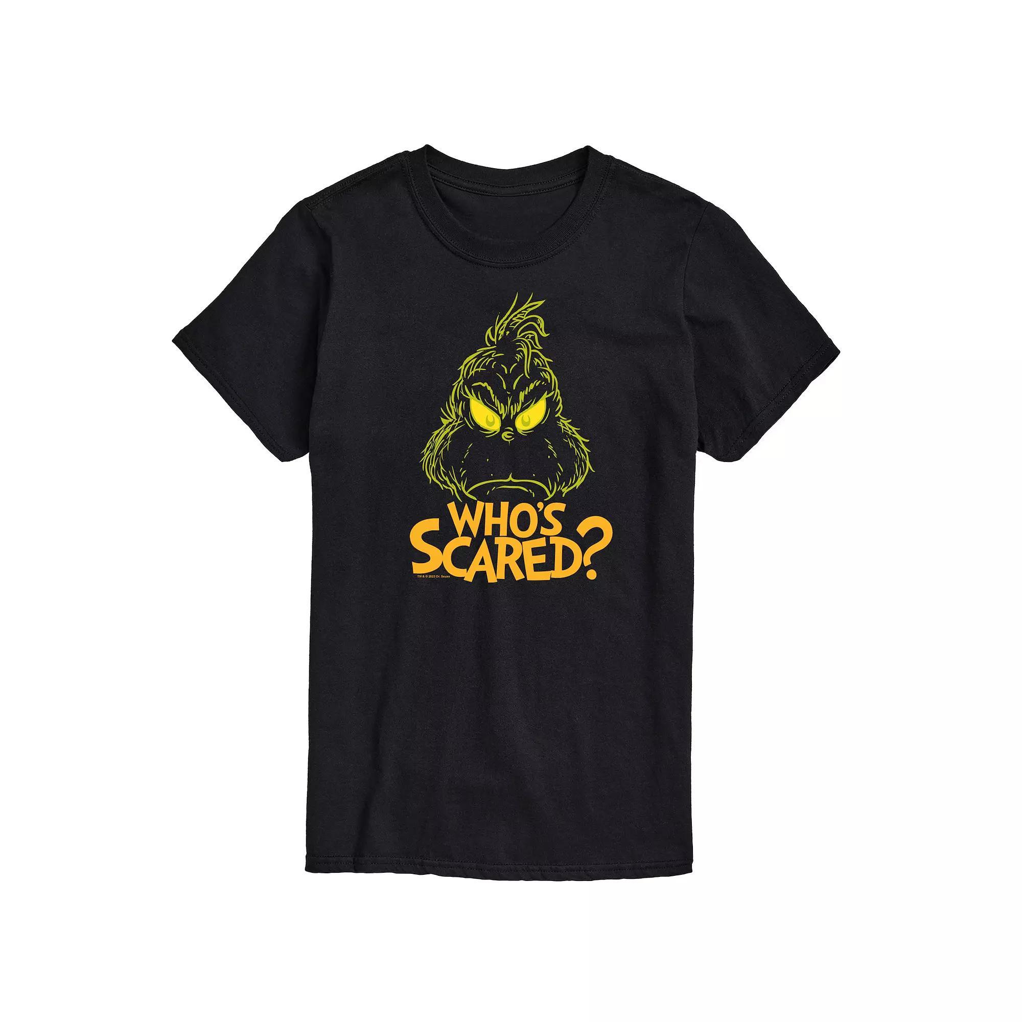 Mens Dr. Seuss Grinch Whos Scared Graphic Tee Product Image