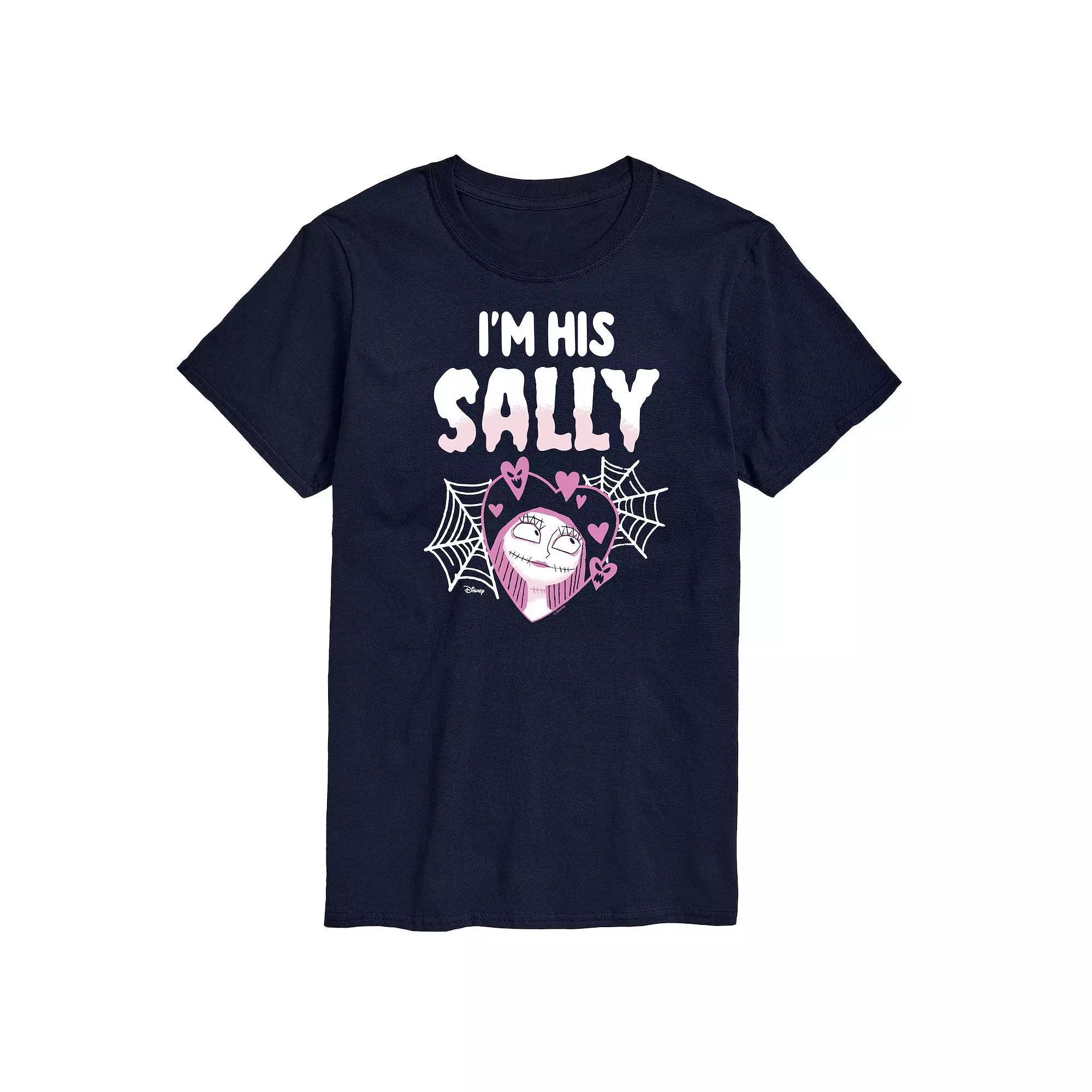 Disneys Nightmare Before Christmas Mens Im His Sally Graphic Tee Red Product Image