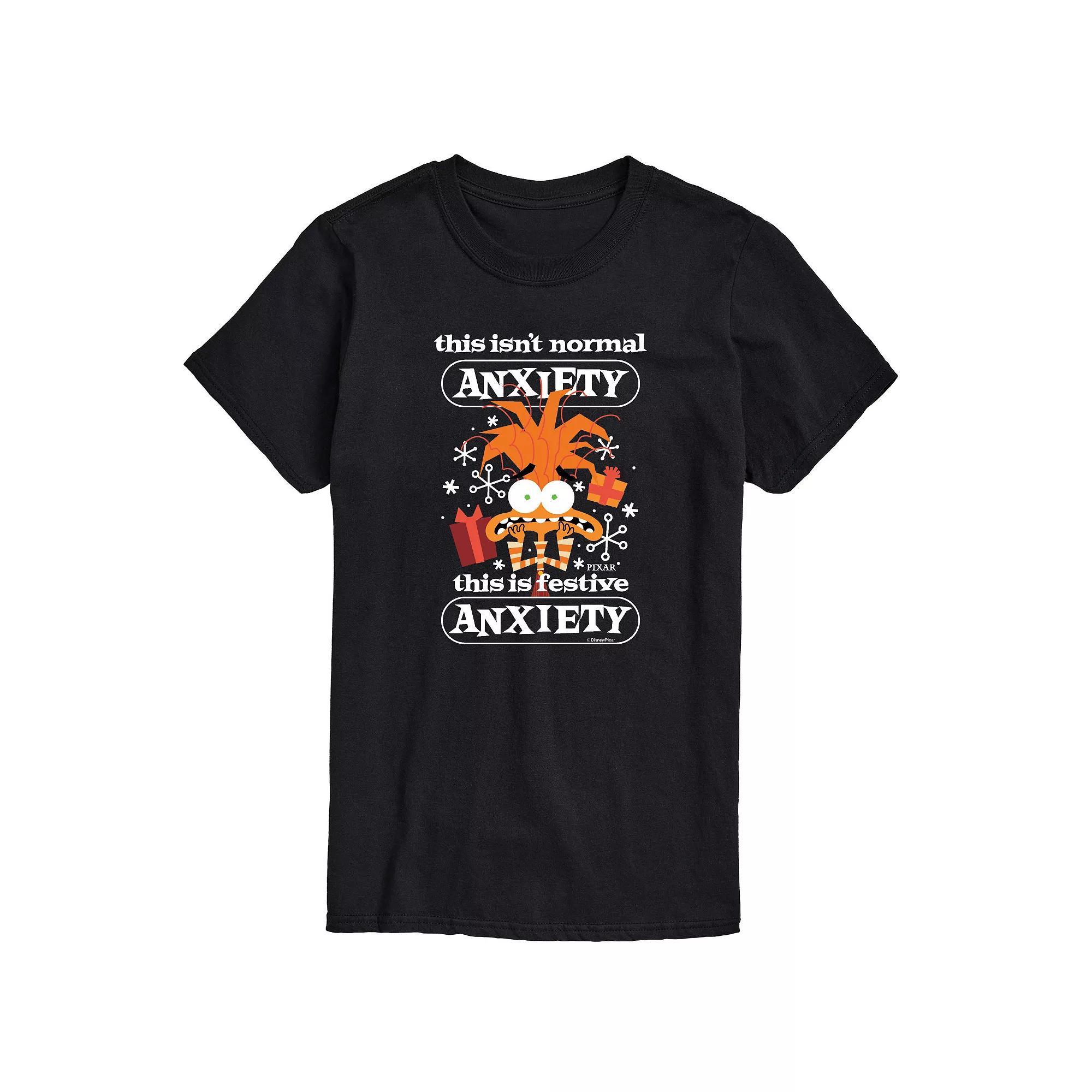 Disney / Pixars Inside Out 2 Big & Tall Festive Anxiety Graphic Tee, Mens Product Image