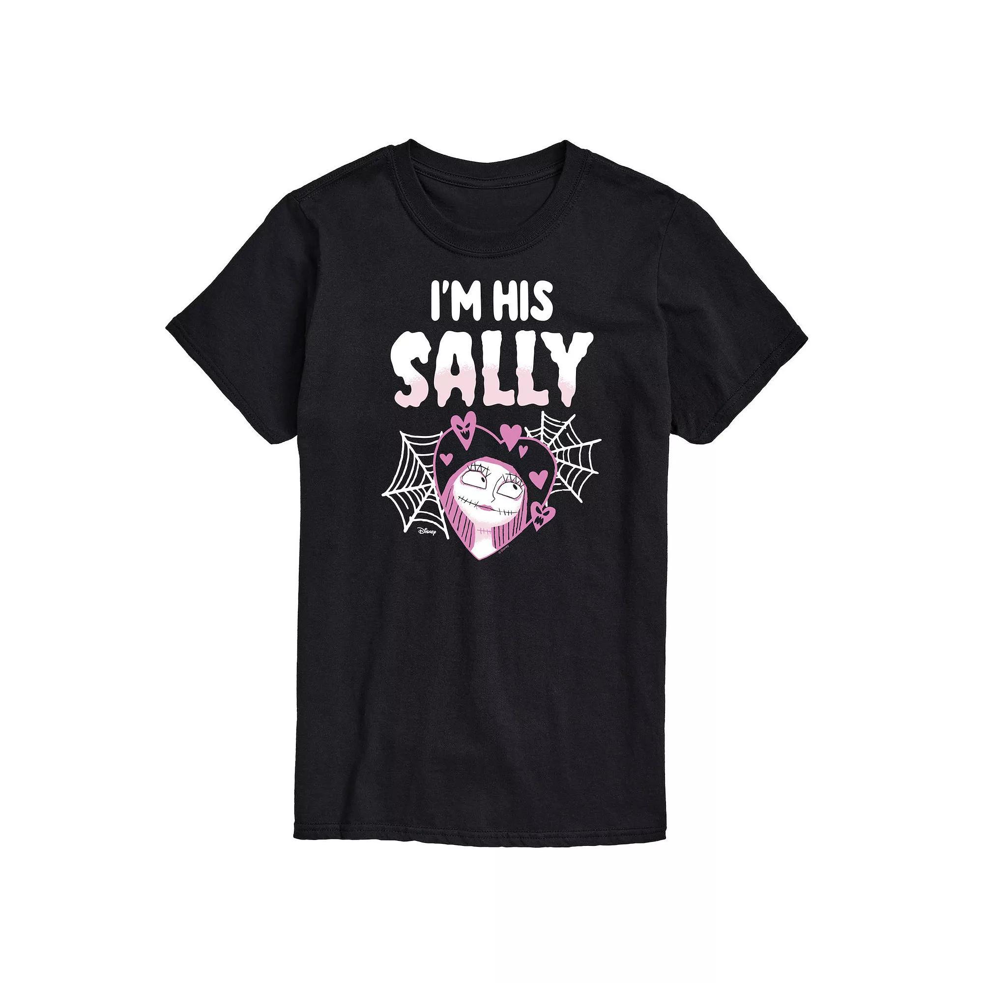 Disneys Nightmare Before Christmas Mens Im His Sally Graphic Tee Red Product Image