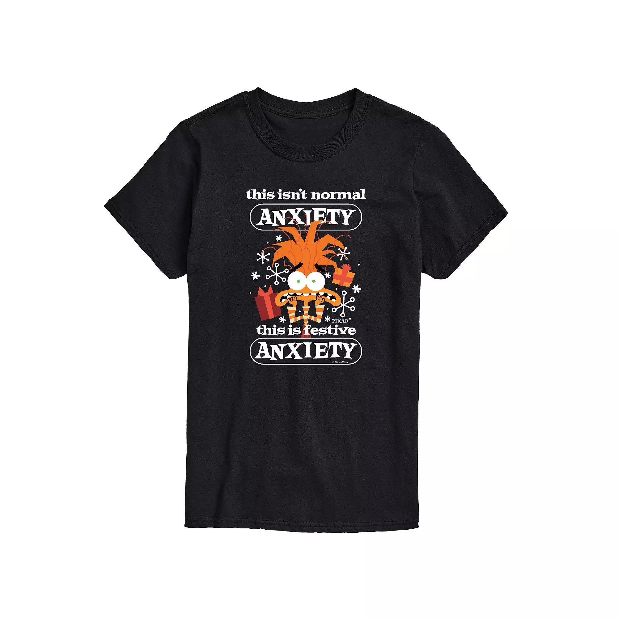 Disney / Pixars Inside Out 2 Big & Tall Festive Anxiety Graphic Tee, Mens Product Image