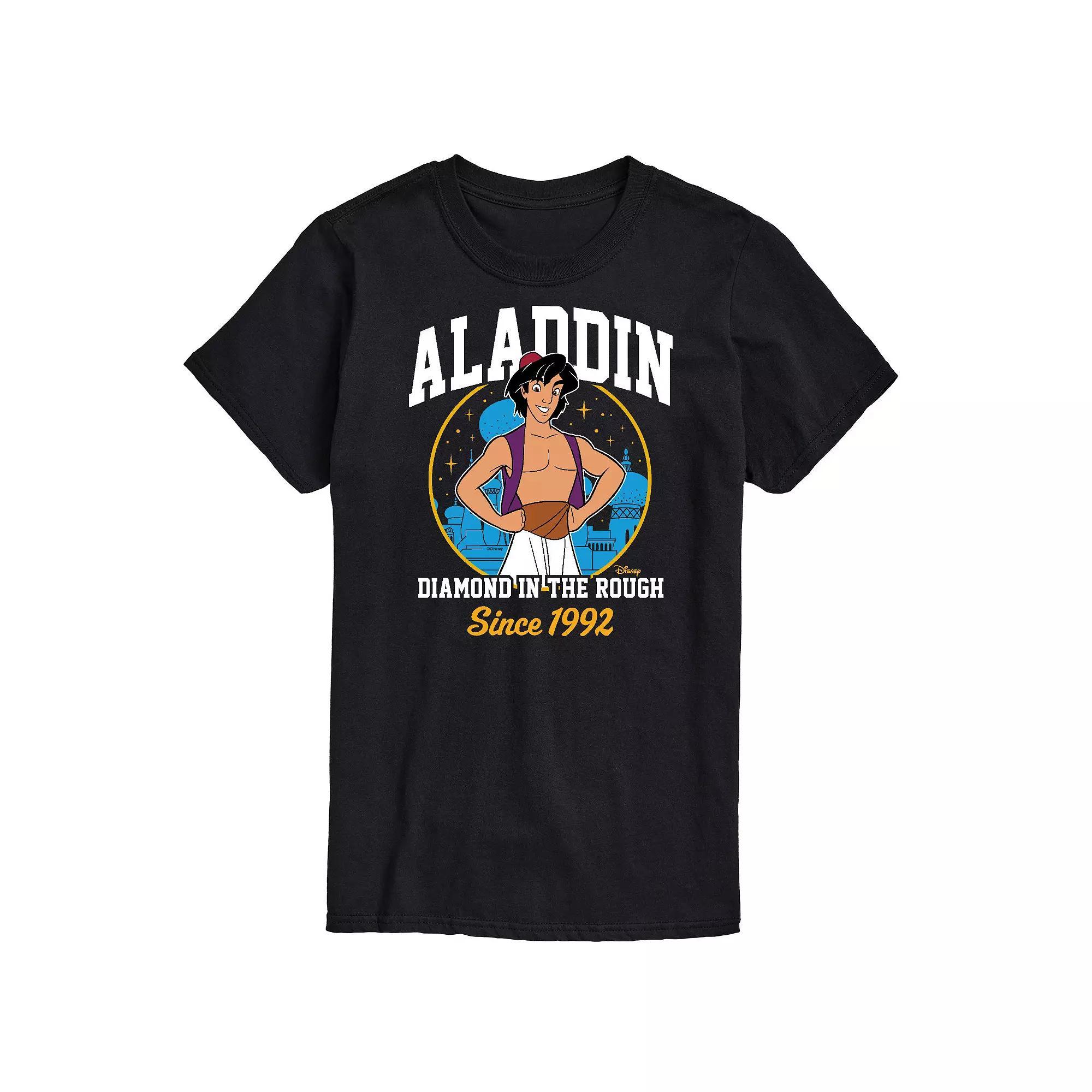 Disney Princess Big & Tall Aladdin Collegiate Graphic Tee, Mens Product Image