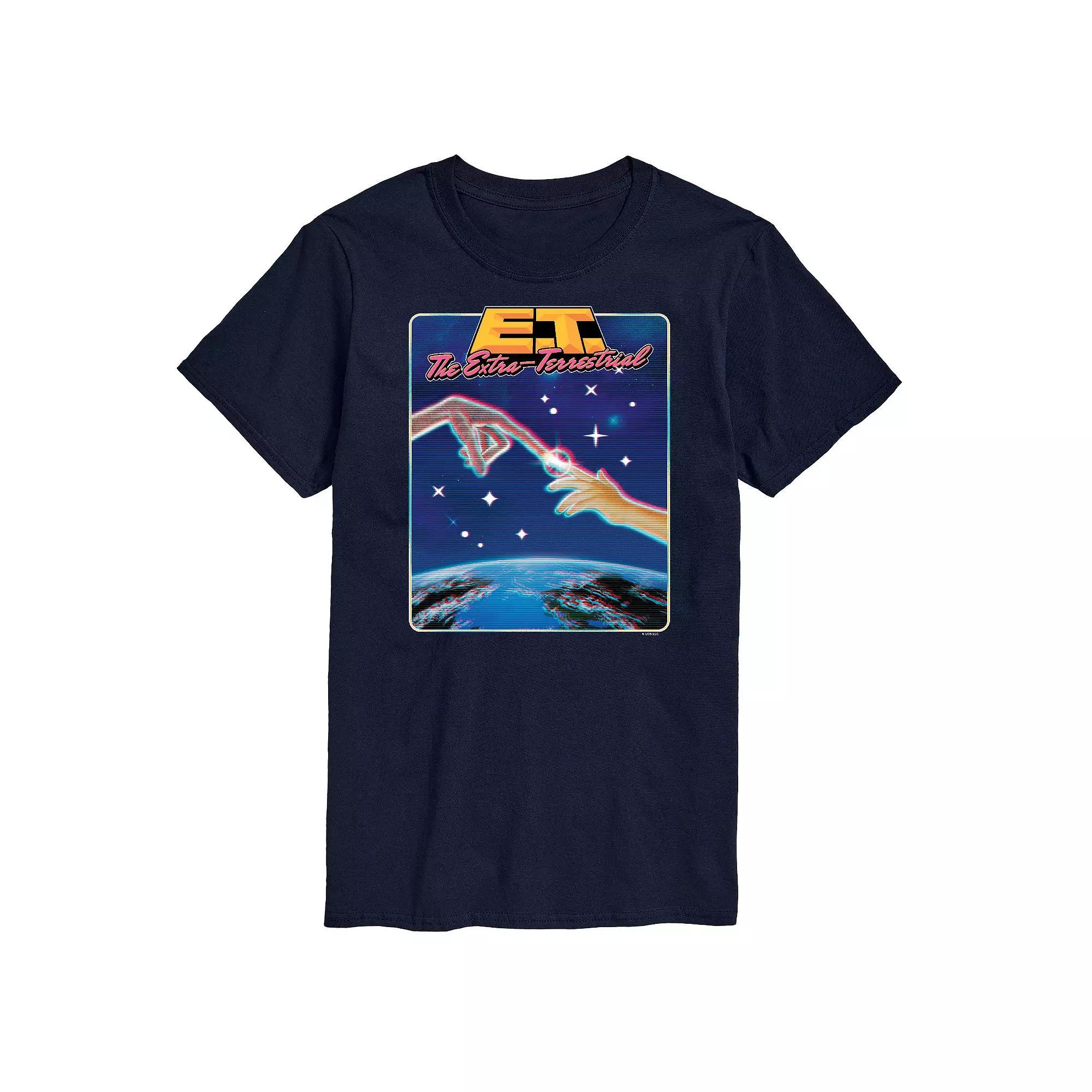 Big & Tall ET 80S Arcade Tee, Mens Blue Product Image