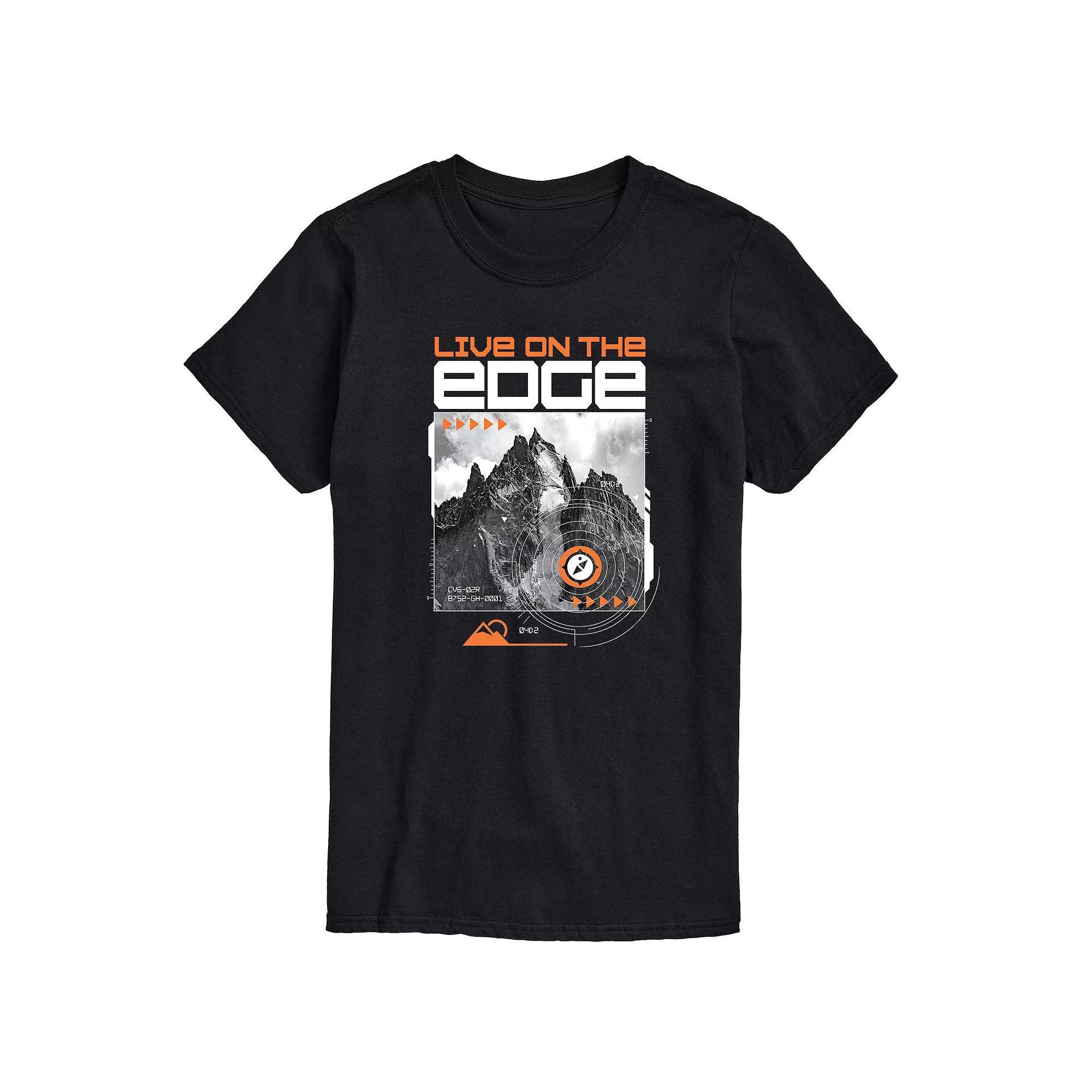 Big & Tall Live on the Edge Graphic Tee, Mens Product Image