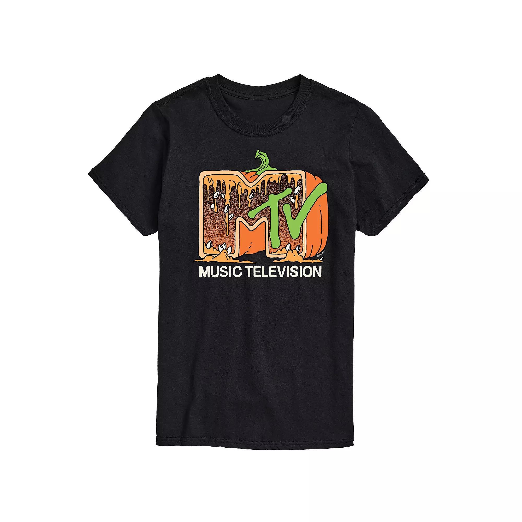 Mens MTV Pumpkin Graphic Tee Product Image
