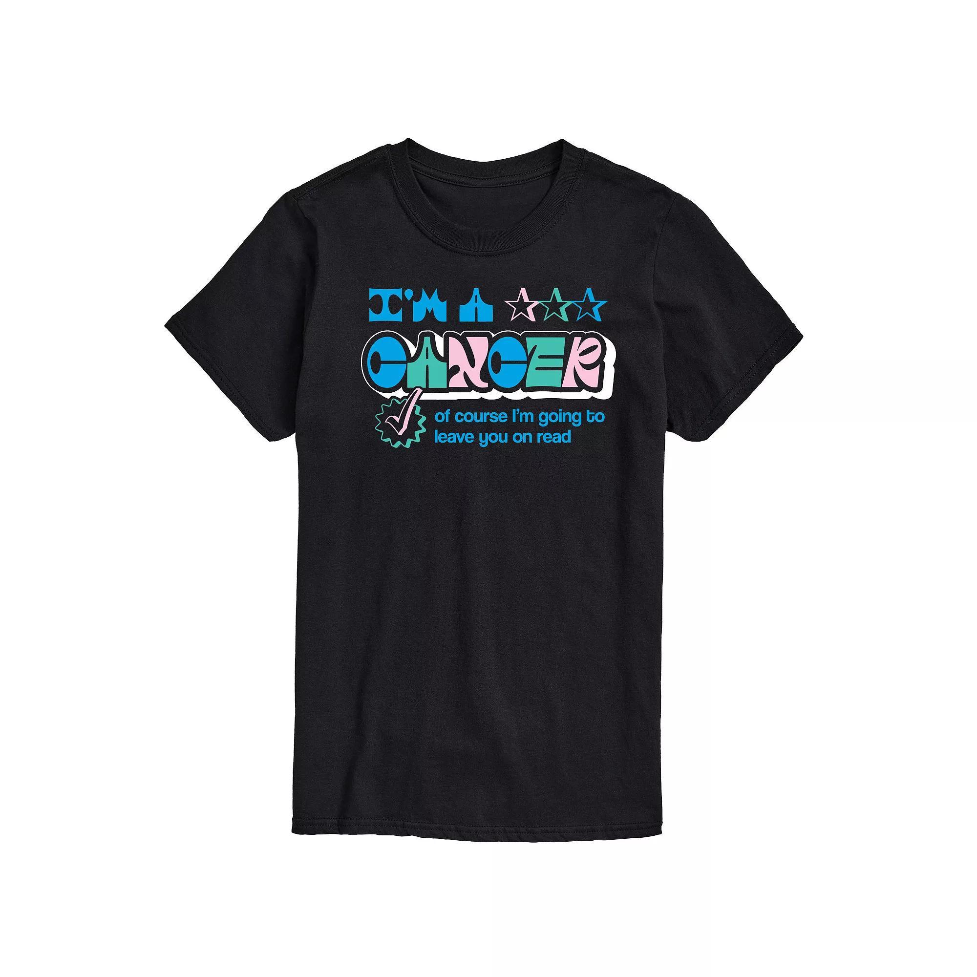 Mens Cancer Leave You On Read Graphic Tee Product Image