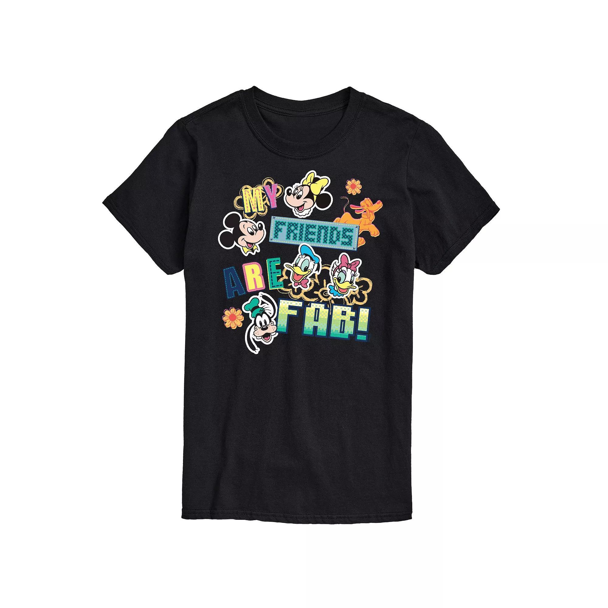Disneys Mens Friends Are Fab Graphic Tee Product Image