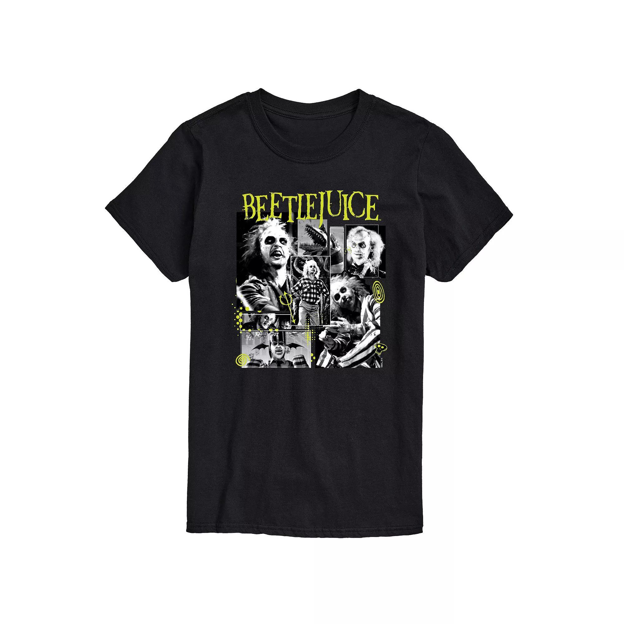 Mens Beetlejuice Collage Graphic Tee Product Image