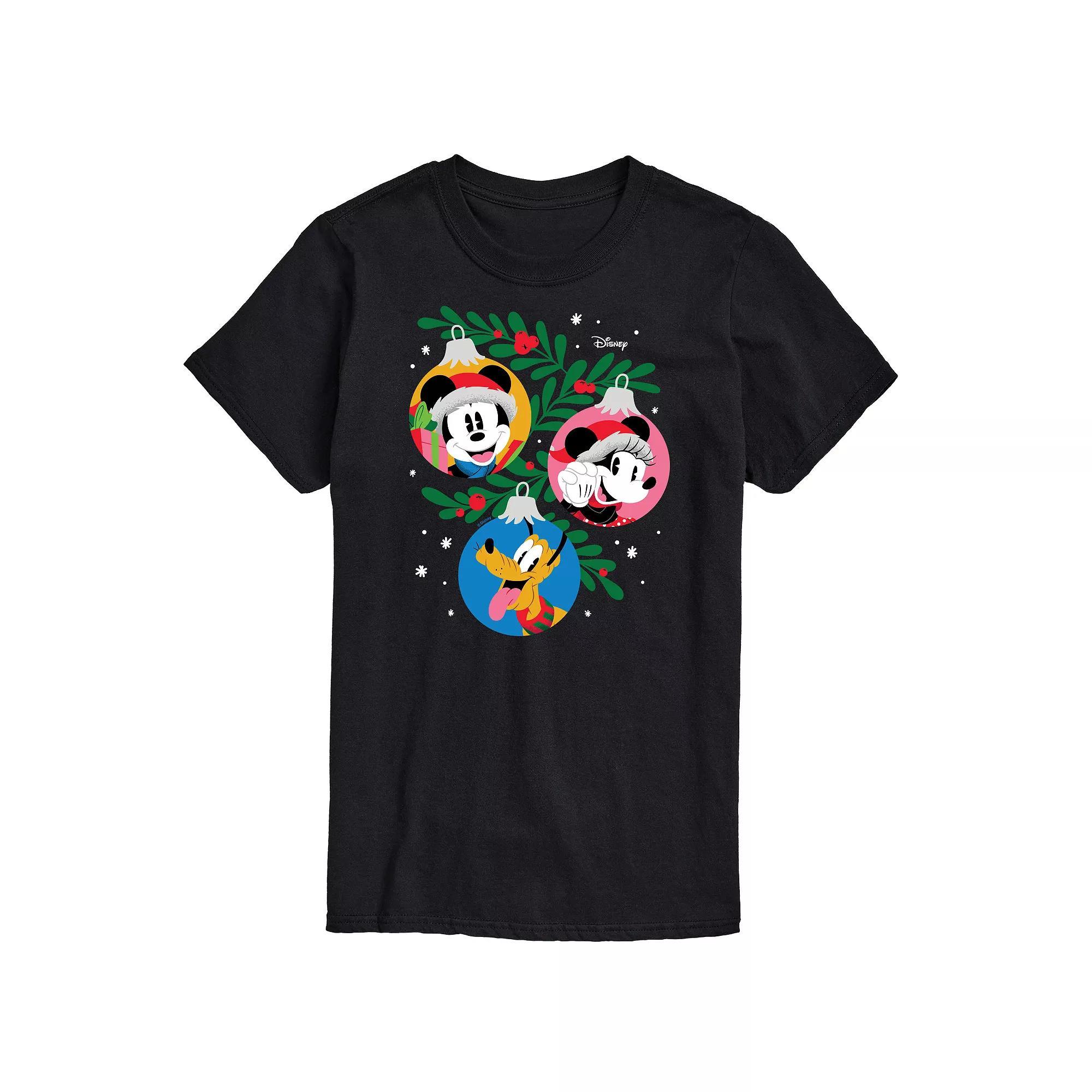 Disney's Mickey Mouse & Friends Men's Ornaments Graphic Tee, Size: Small, Black Product Image
