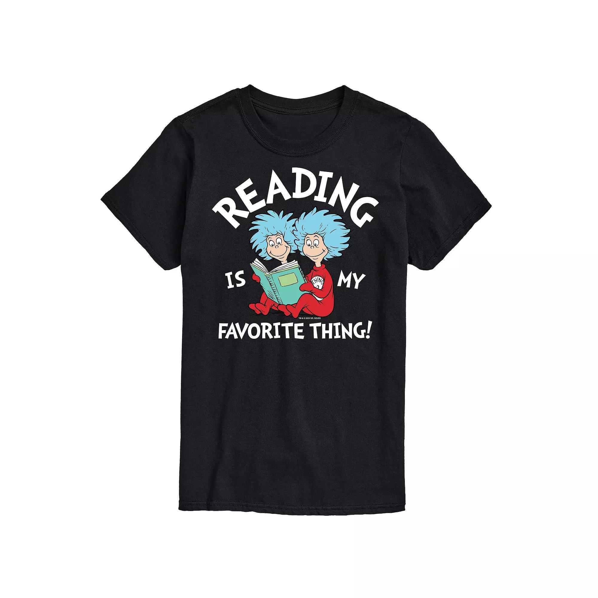 Mens Dr Seuss Reading Is My Favorite Graphic Tee Product Image