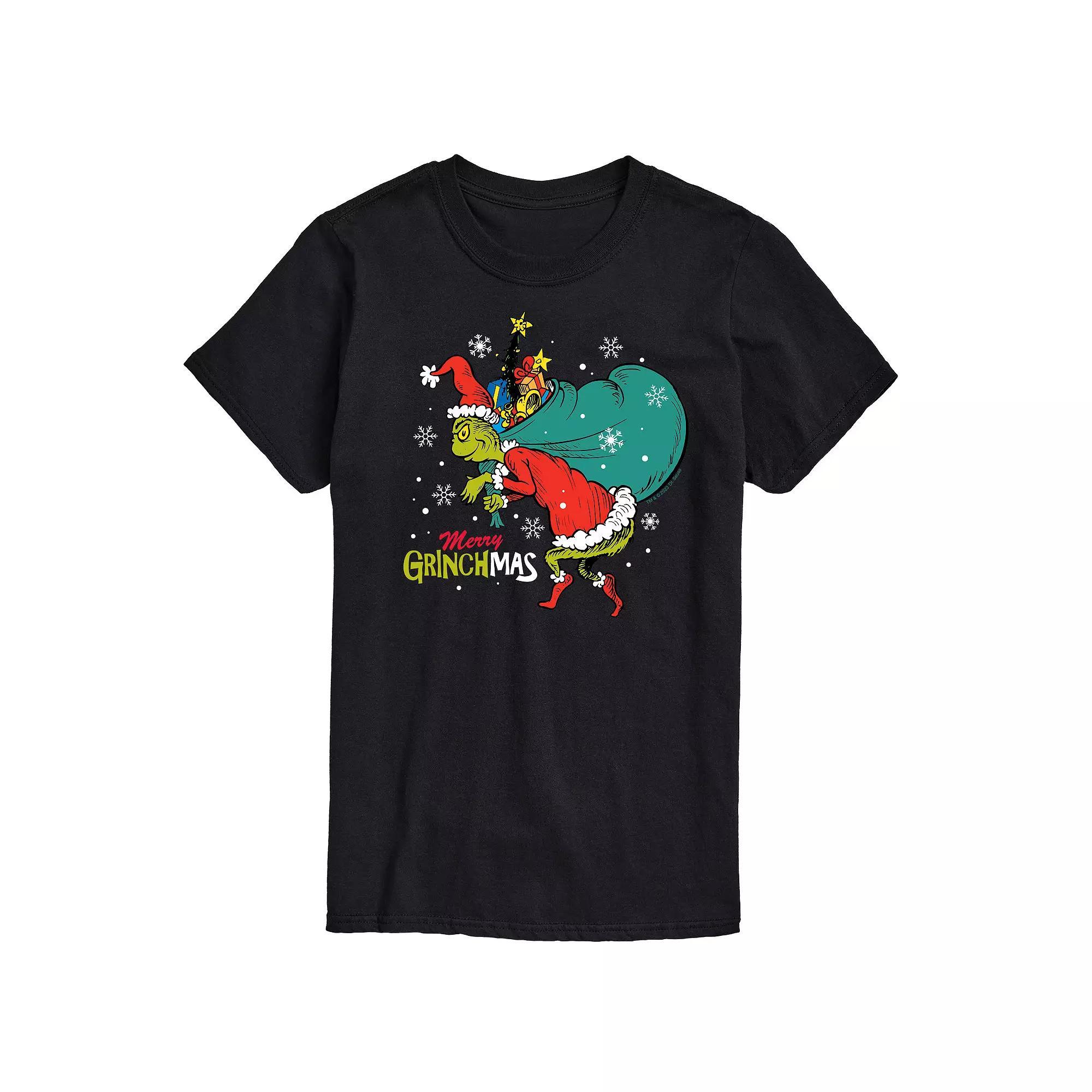 Mens Dr. Seuss The Grinch Face Graphic Tee Product Image