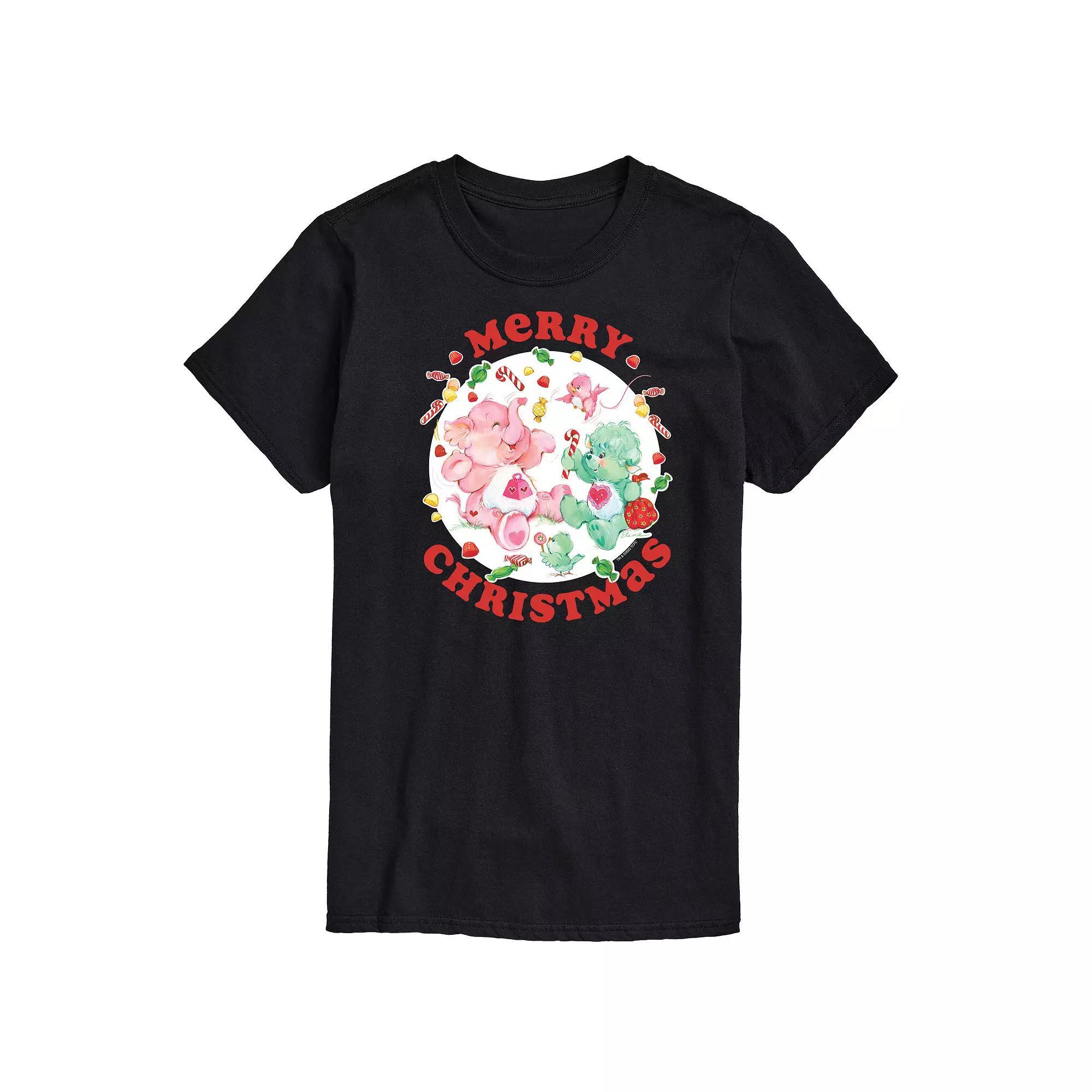 Disney's Mickey & Minnie Mouse Men's Happy Christmas Icons Graphic Tee, Size: XXL, Black Product Image