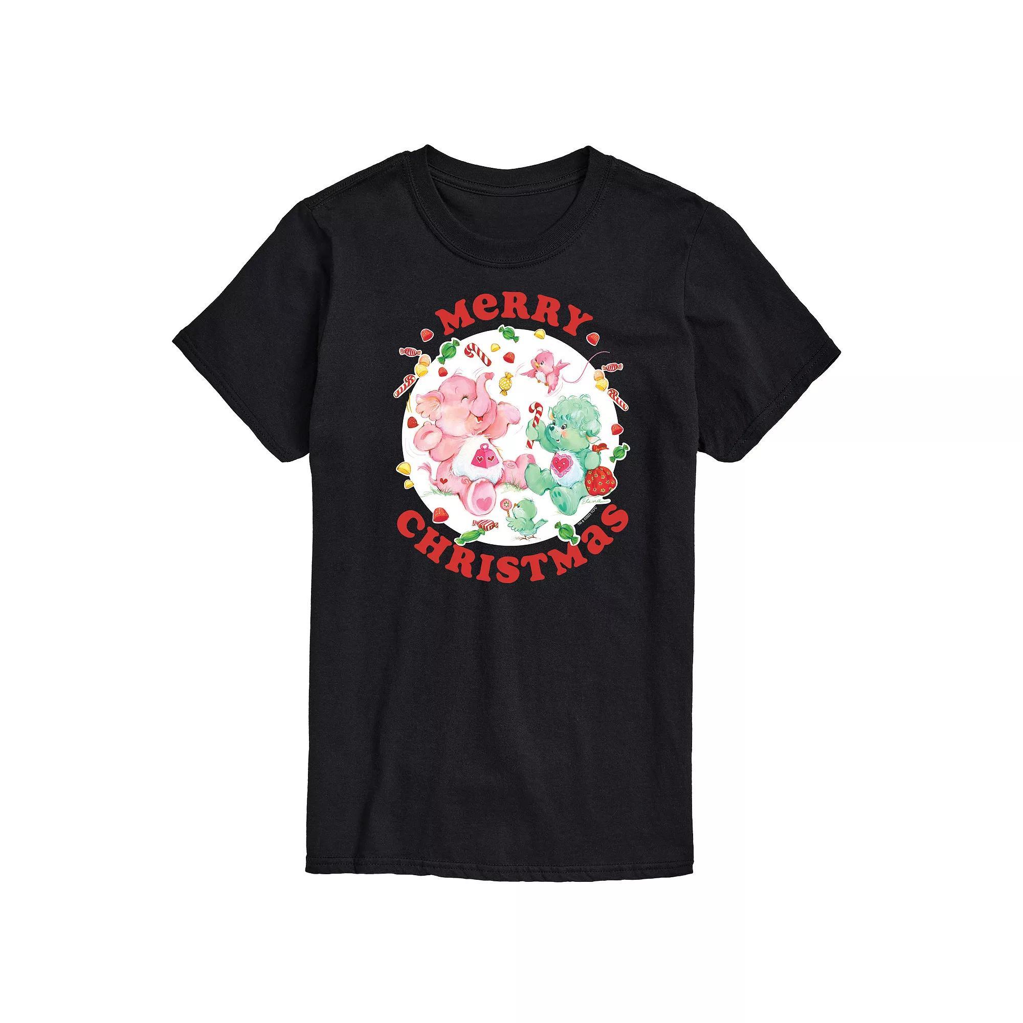 Disney's Mickey & Minnie Mouse Men's Happy Christmas Icons Graphic Tee, Size: XXL, Black Product Image