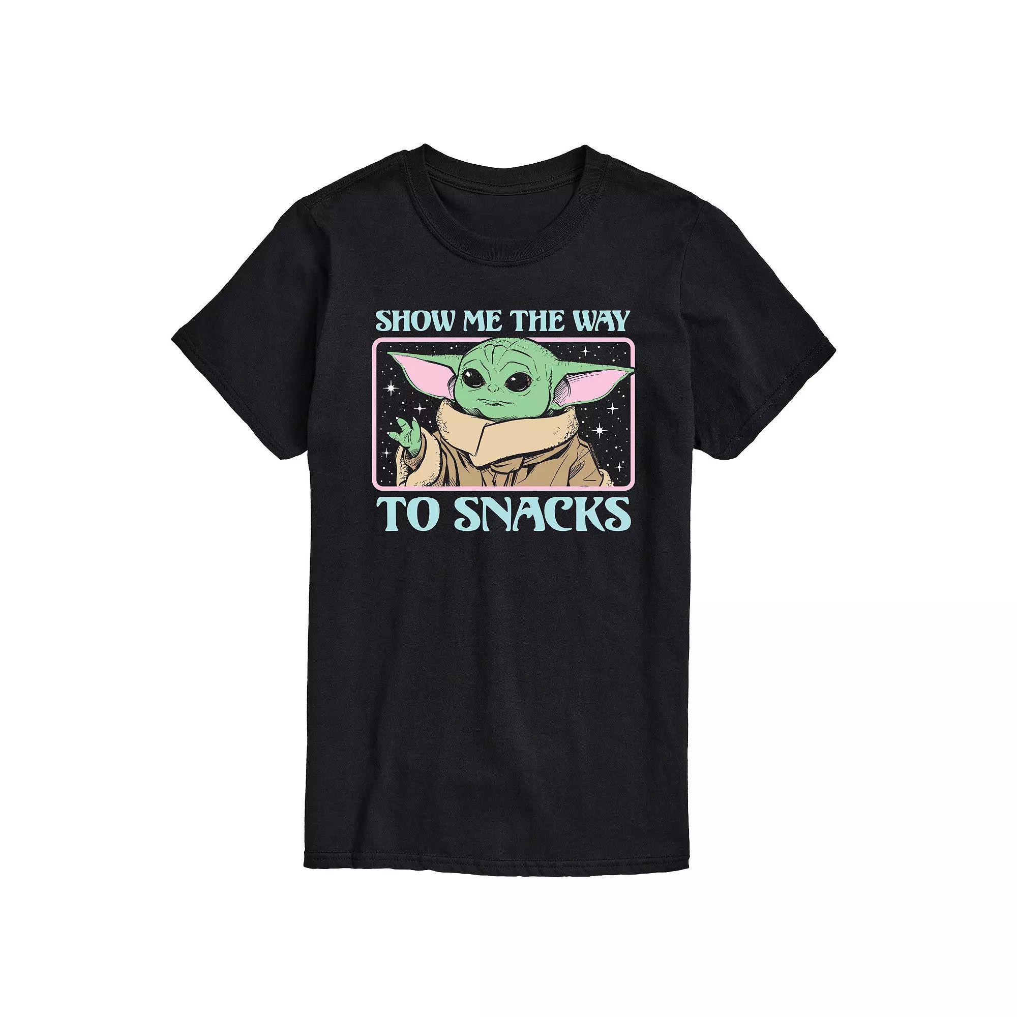 Mens Star Wars The Mandalorian Show The Way To Snacks Graphic Tee Product Image