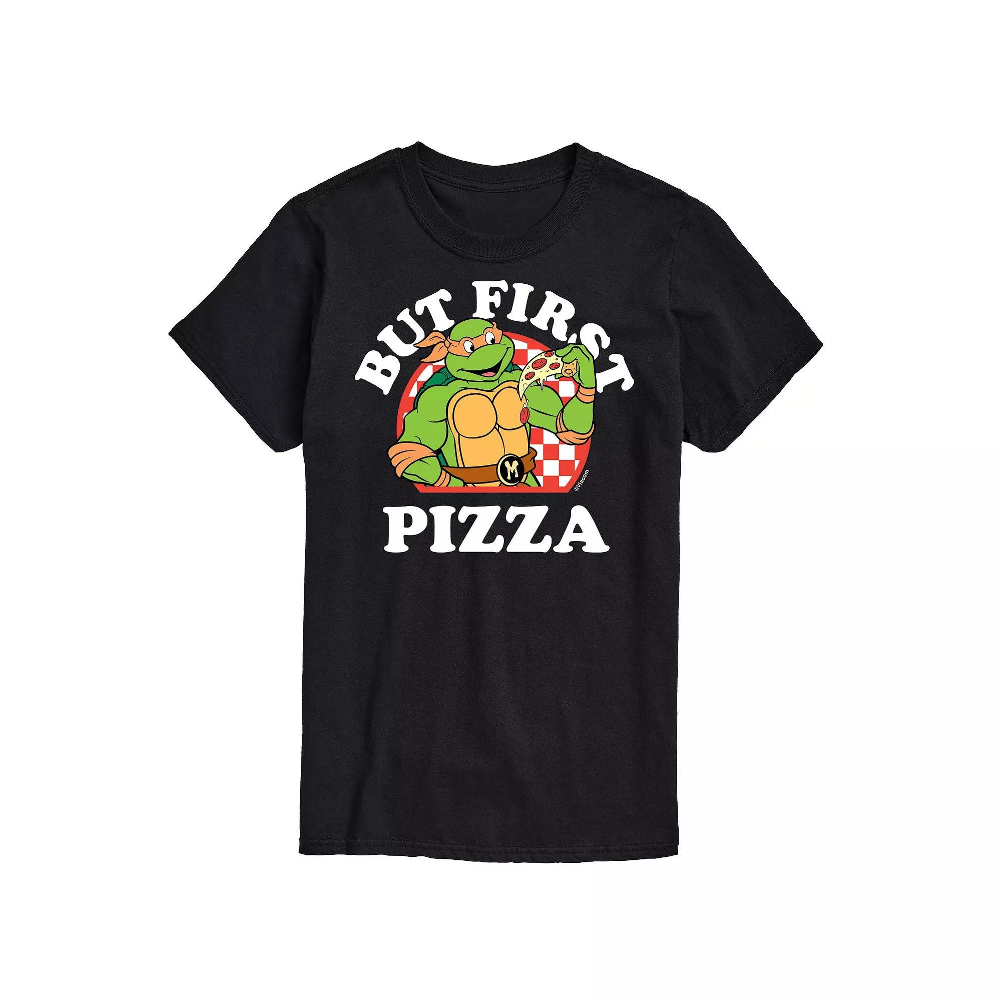 Big & Tall TMNT First Pizza Graphic Tee, Mens Product Image