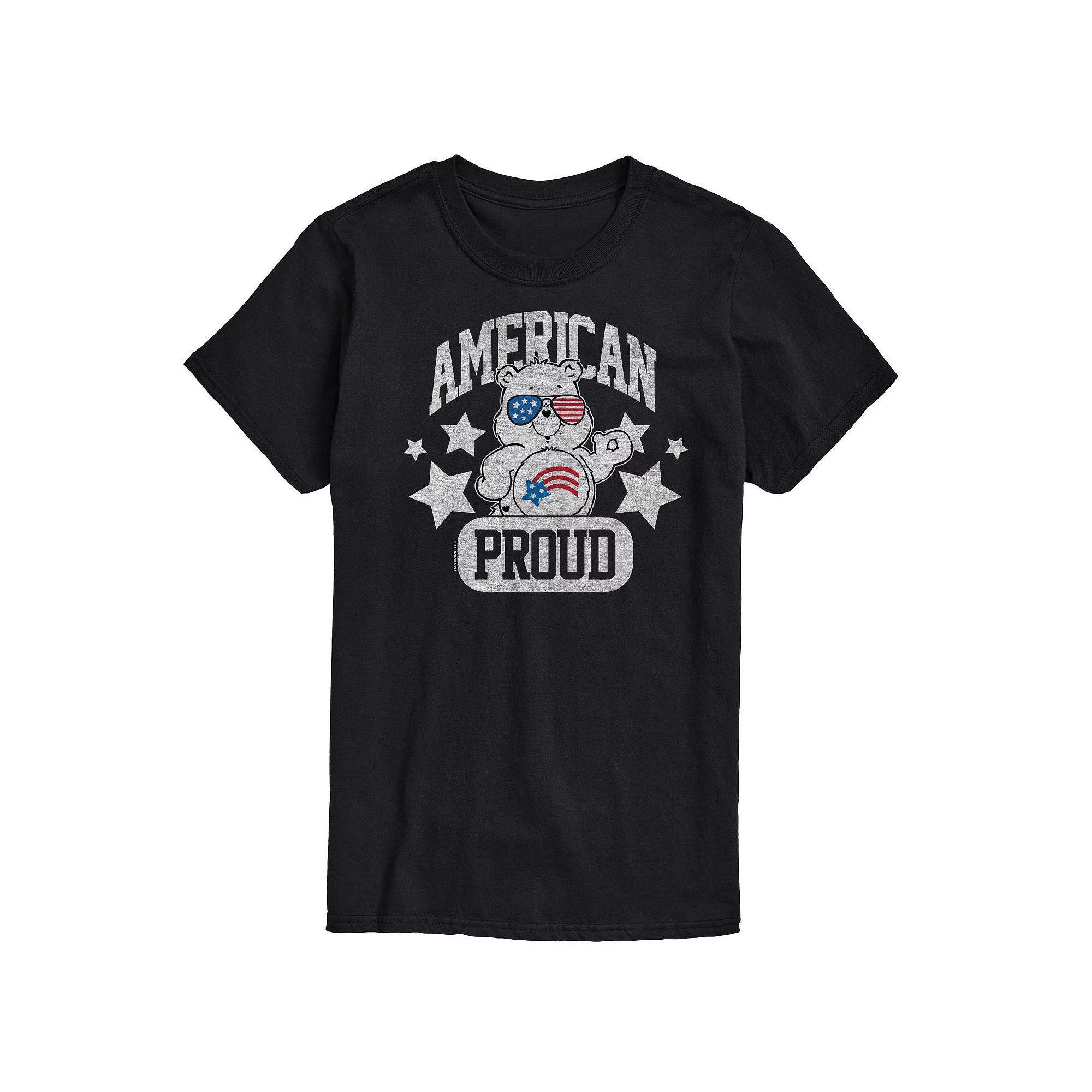 Mens Care Bears American Proud Graphic Tee Product Image