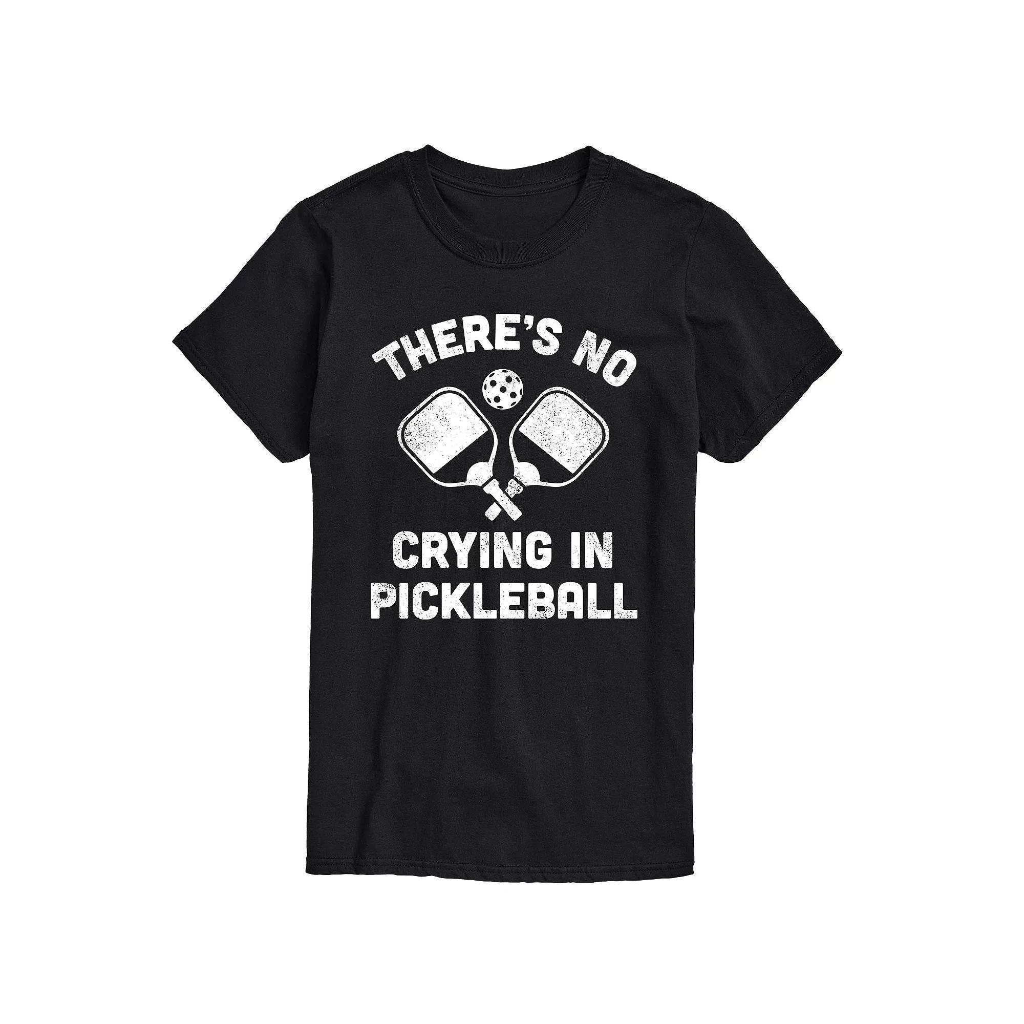 Mens No Crying Pickleball Tee Product Image
