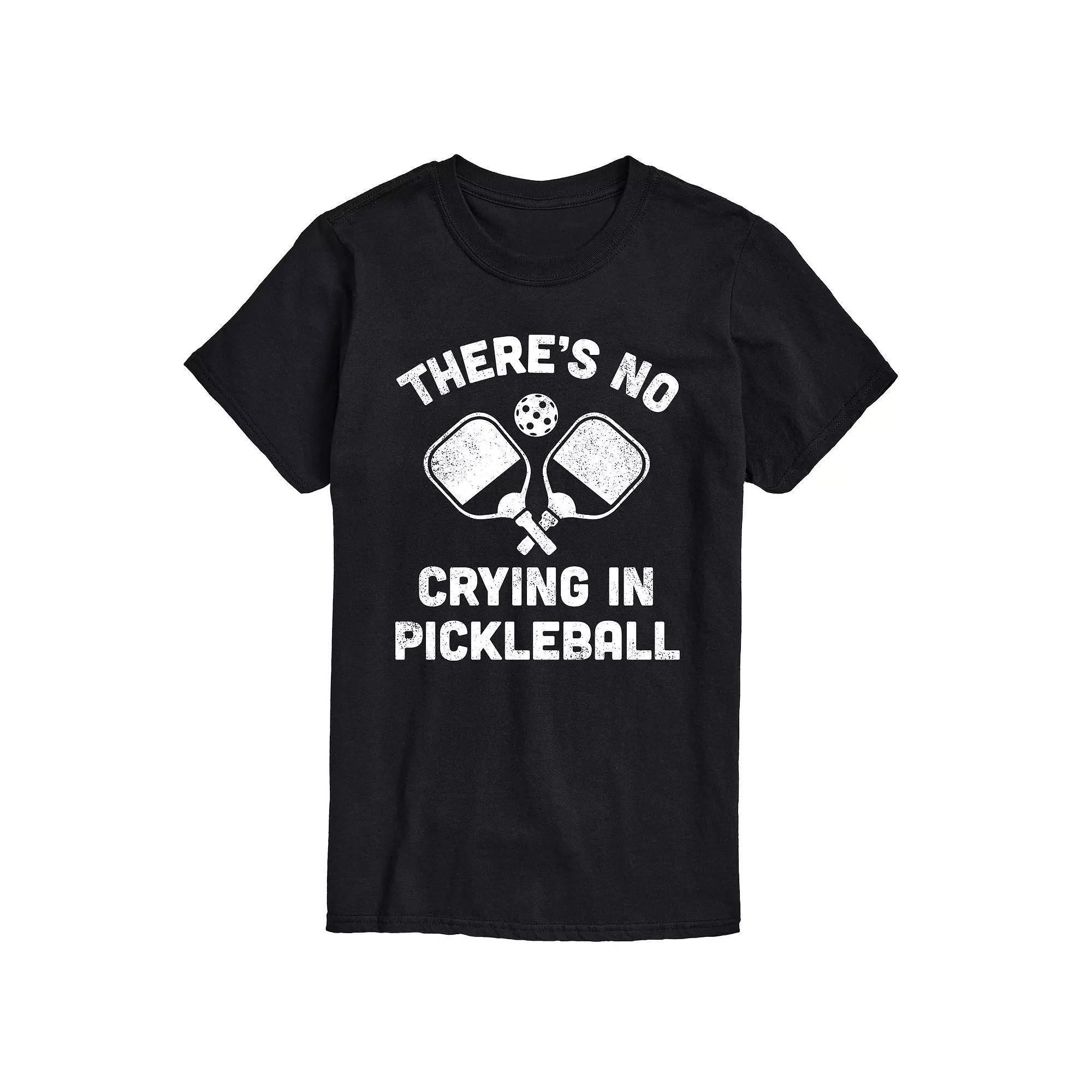 Mens No Crying Pickleball Tee Product Image