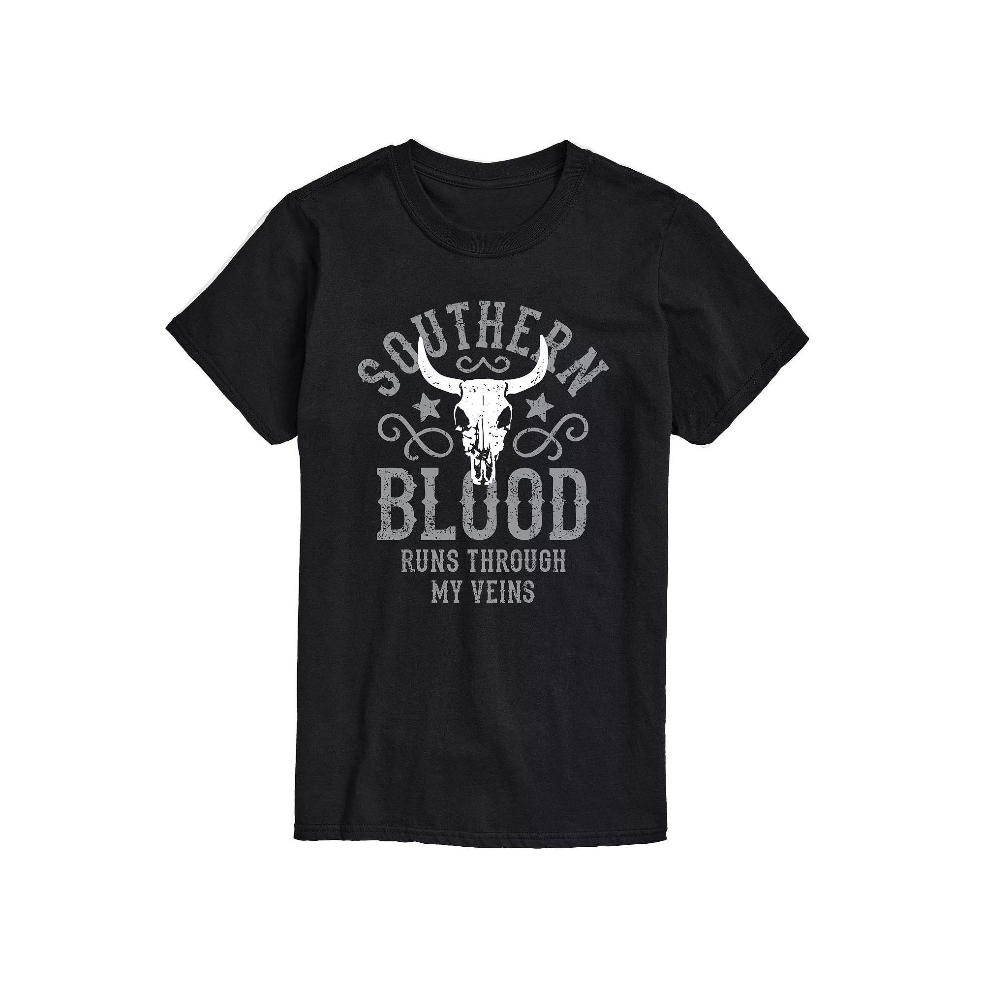 Big & Tall Southern Blood Graphic Tee, Mens Product Image